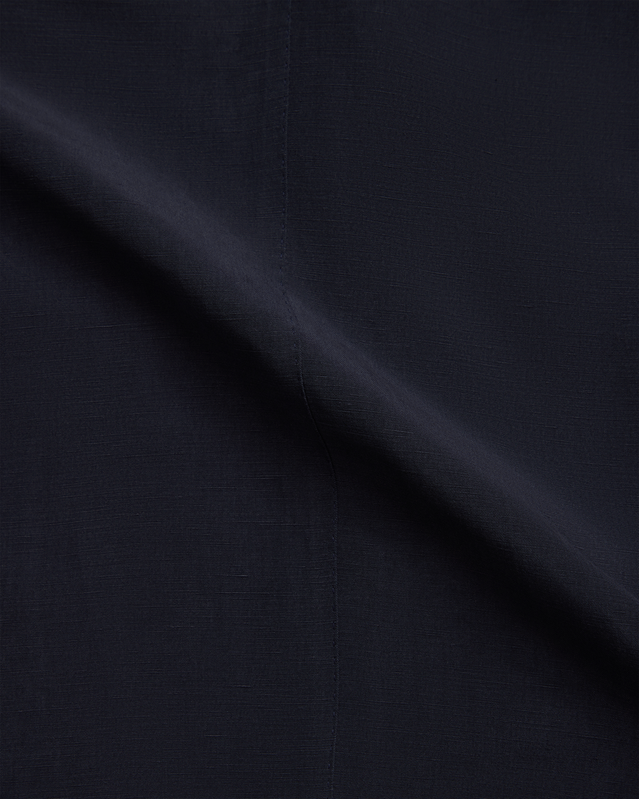 Slack Jacket - Navy Silk Linen