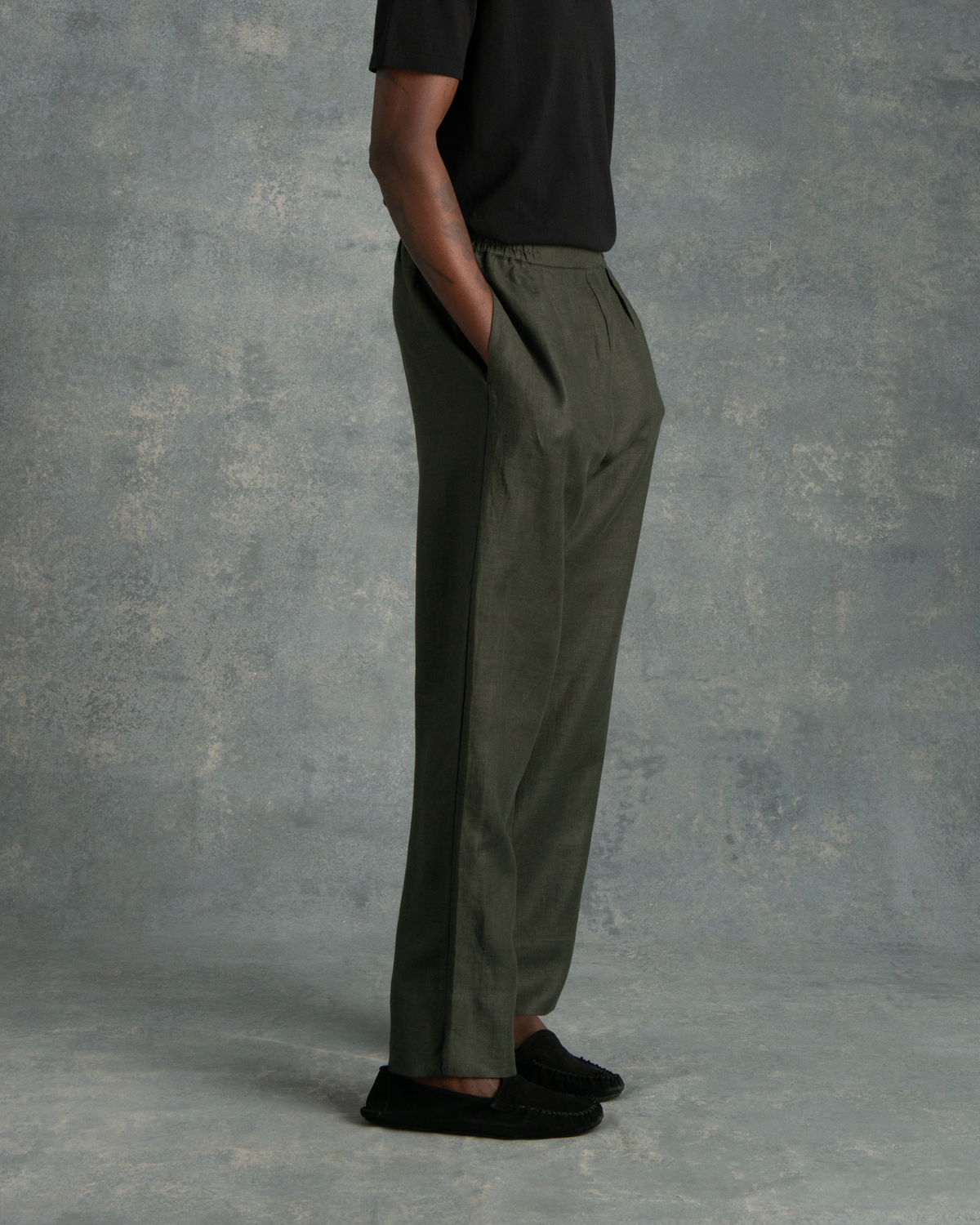 Linen 2025 green pants