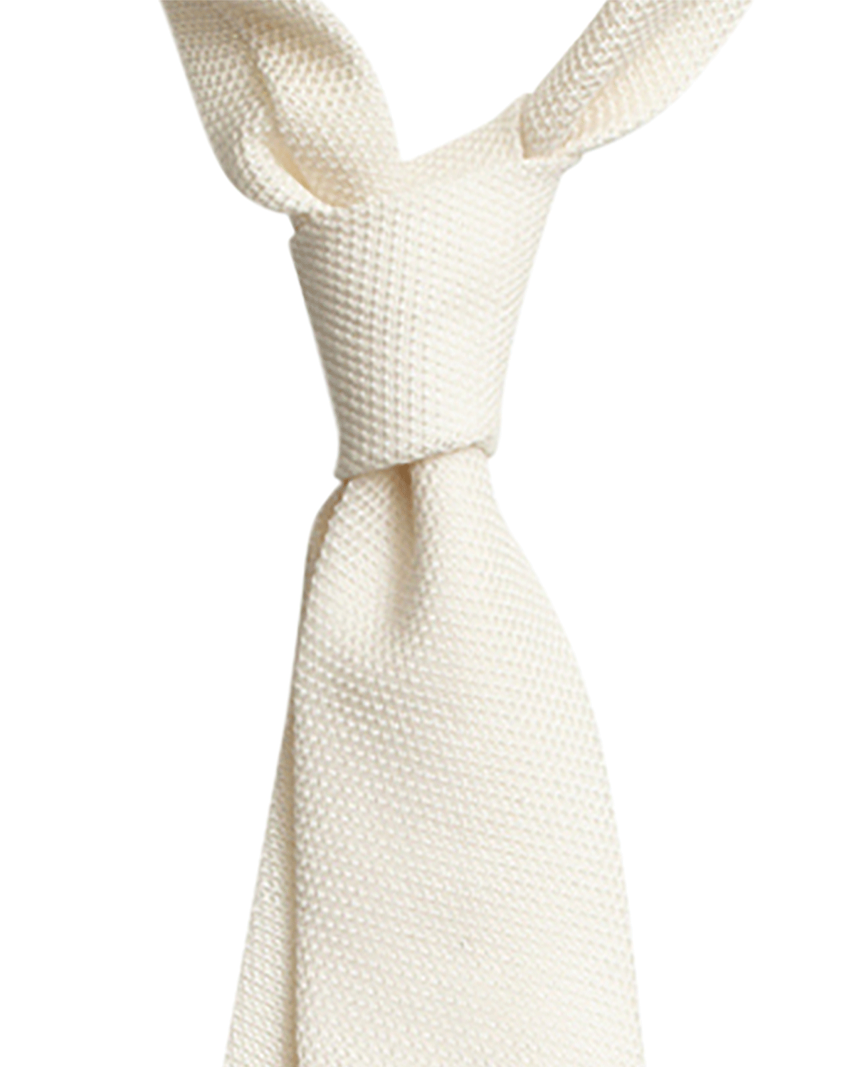 White Small Grenadine Tie