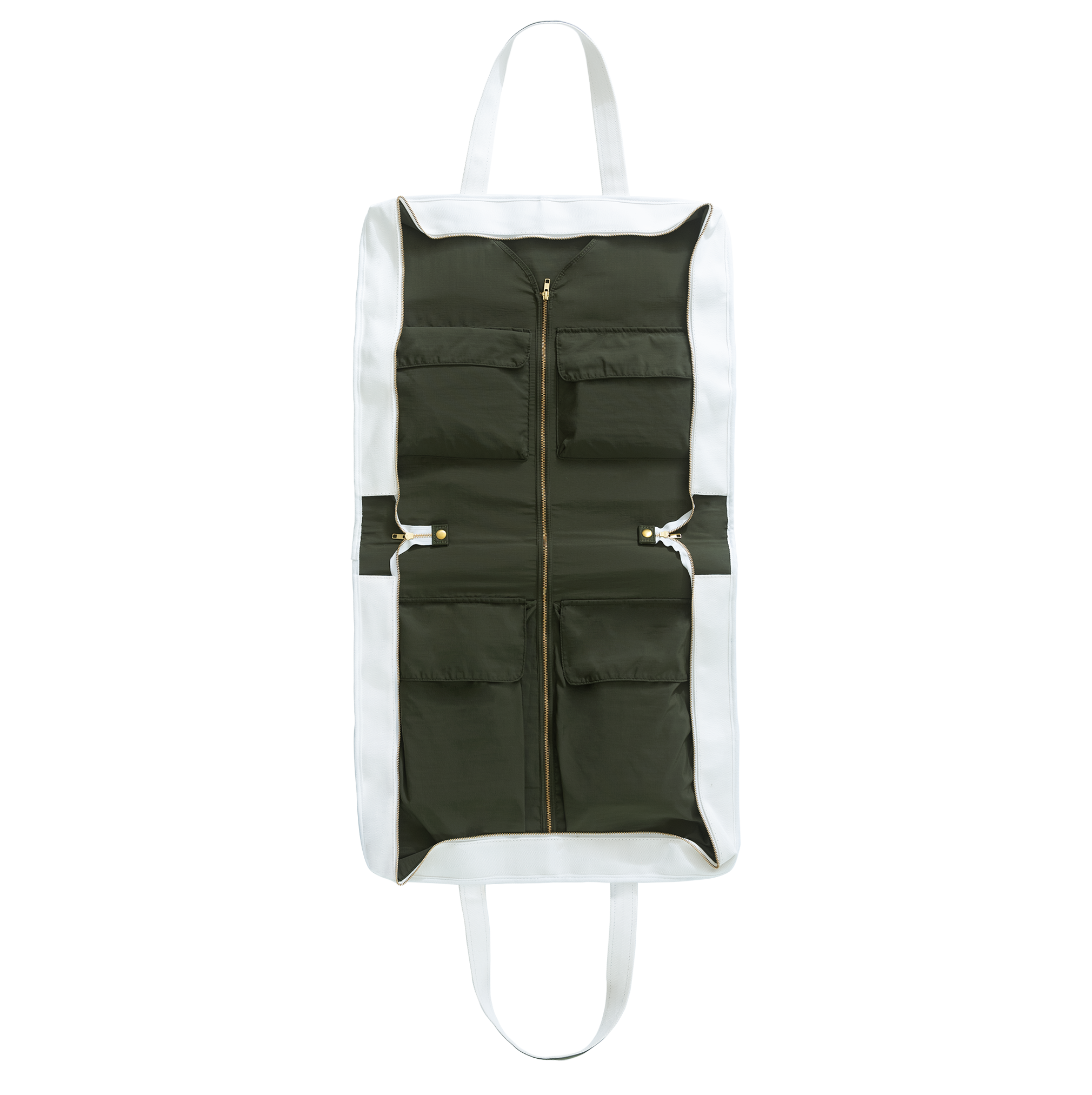 Suit Travel Bag - Off White / Olive