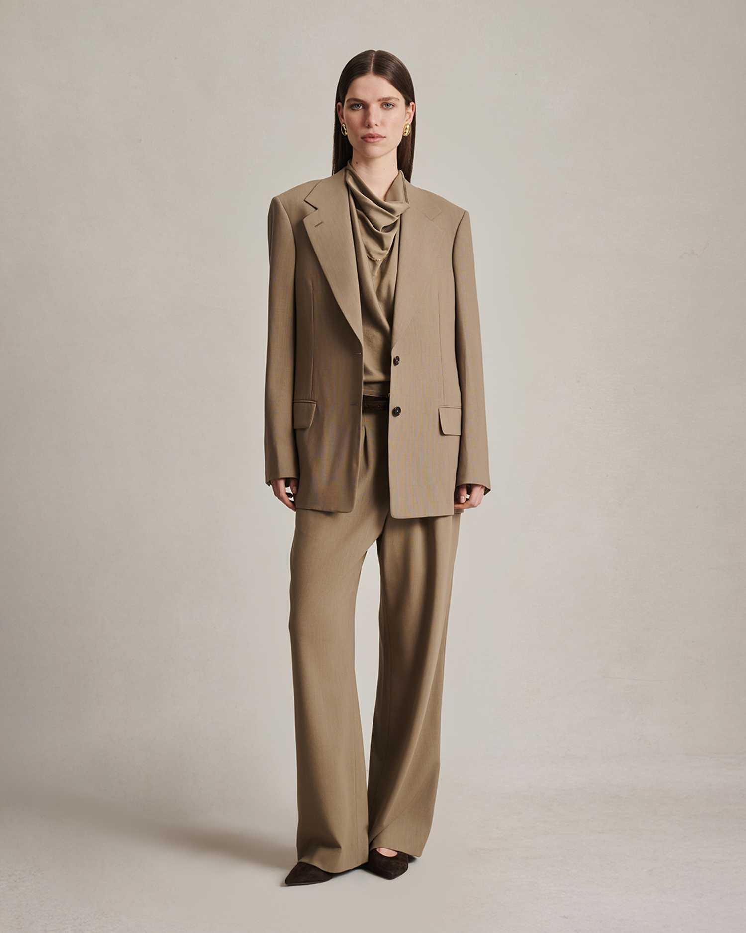 Ava Blazer - Taupe