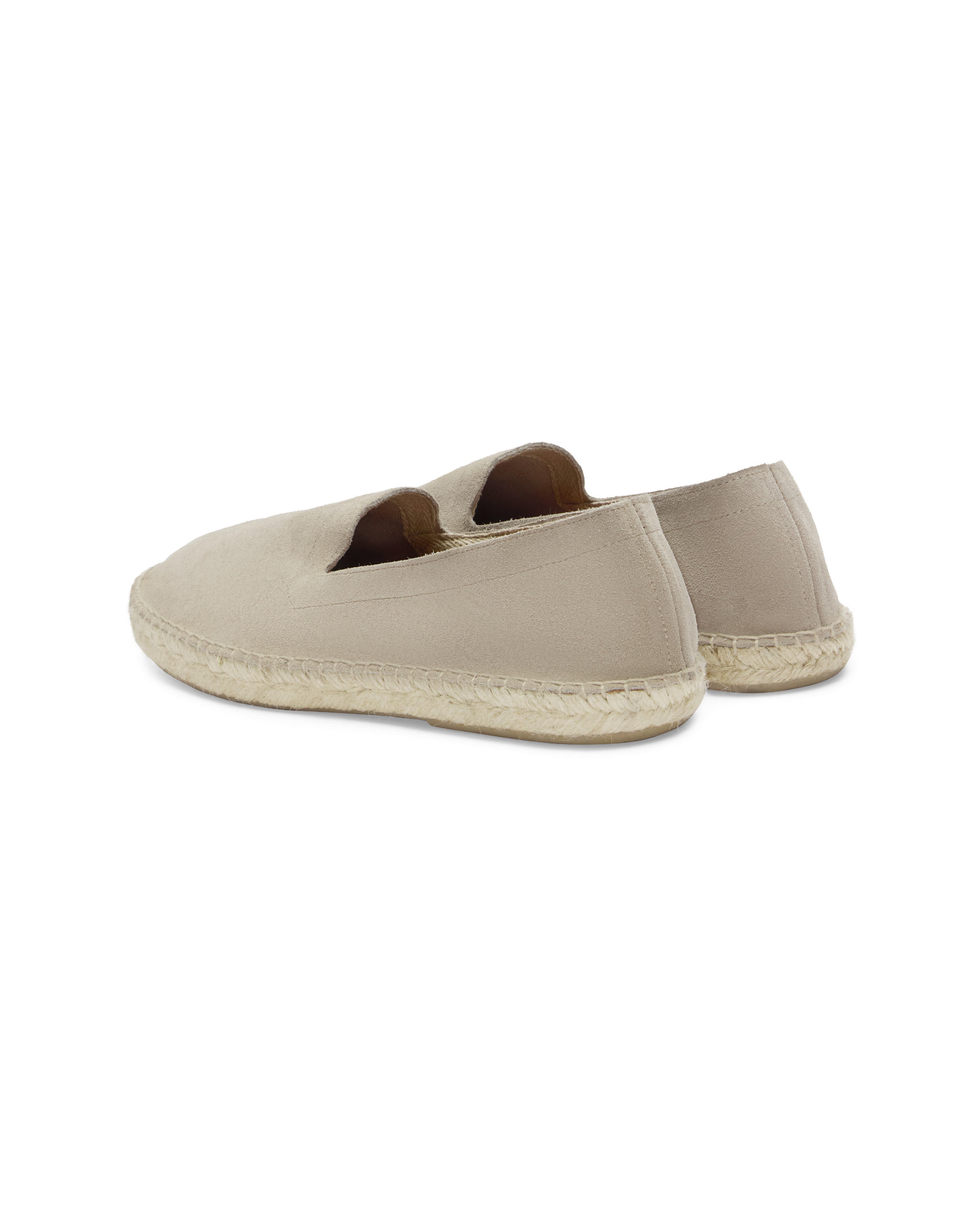 Suede Tonal Espadrille - Stone