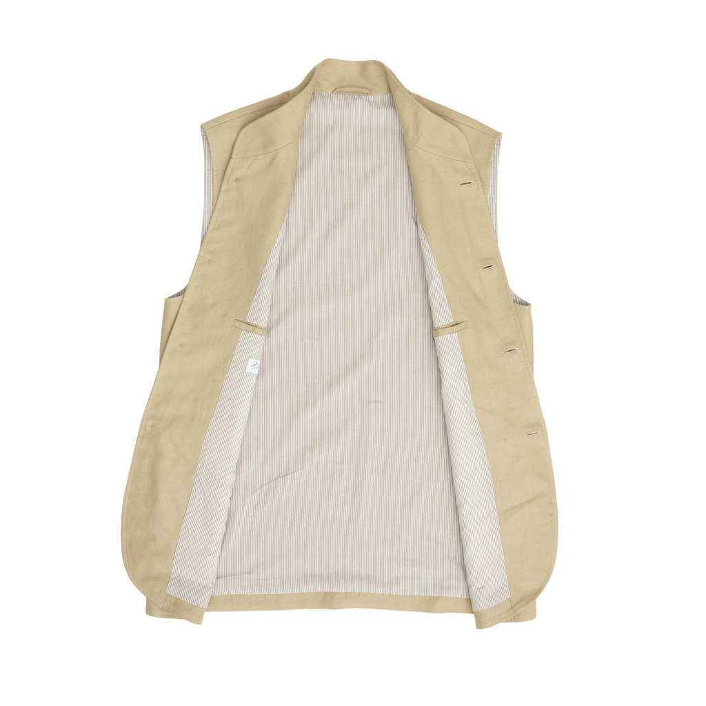 Safari Twill Linen Corbu Vest