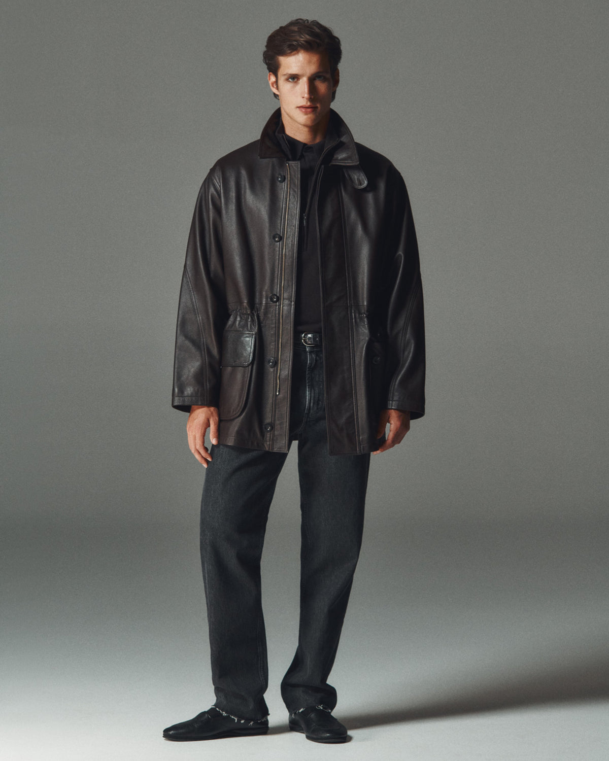Campagna Coat - Chocolate Leather