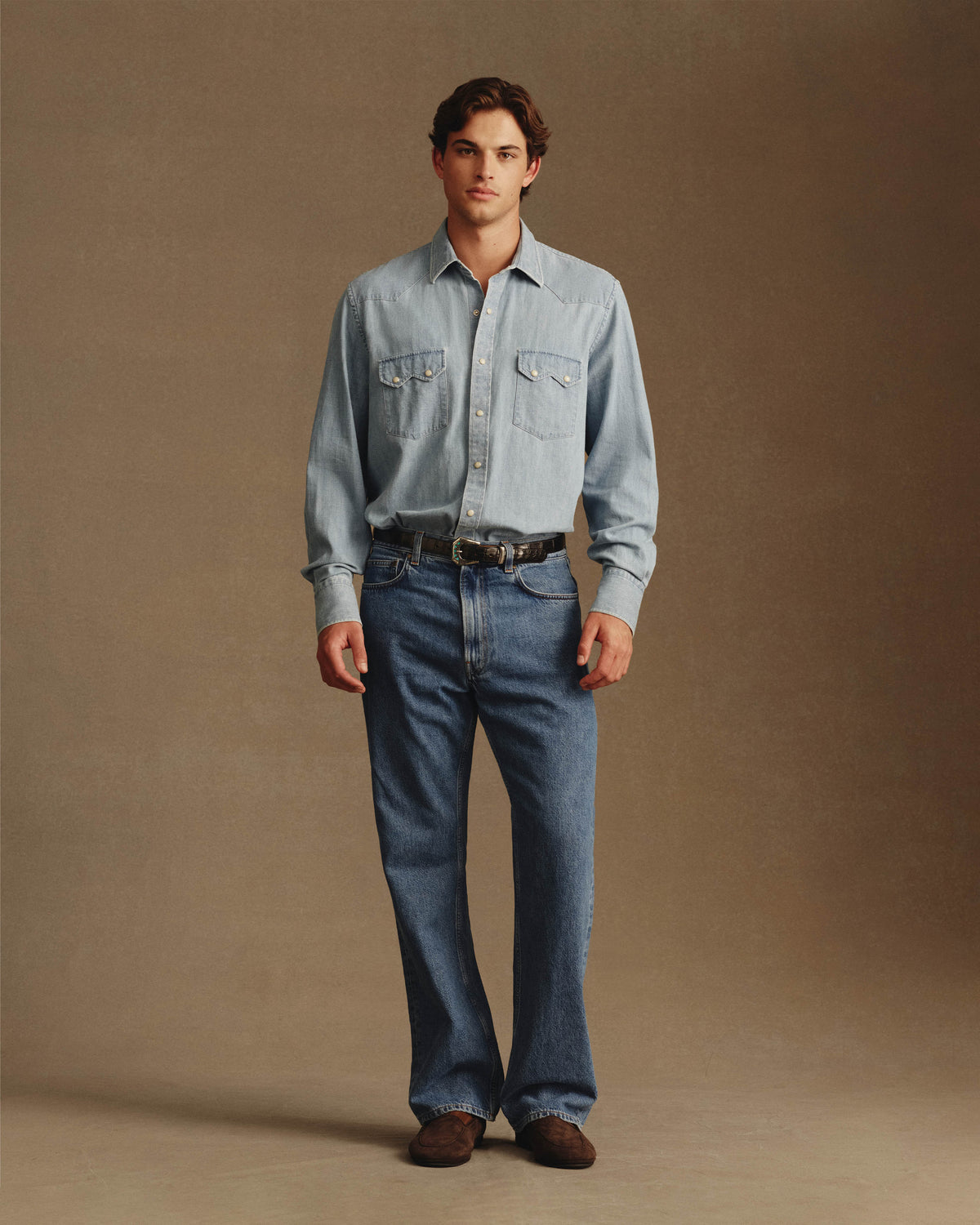 Western Shirt - Washed Denim