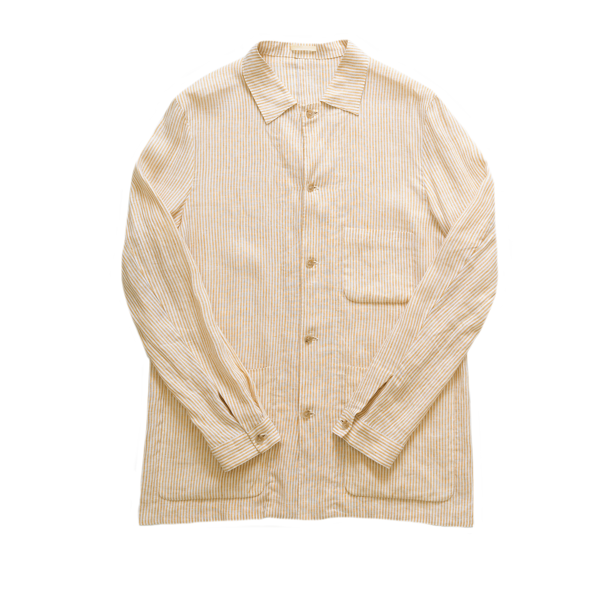 Yellow Stripe Shirt Jacket