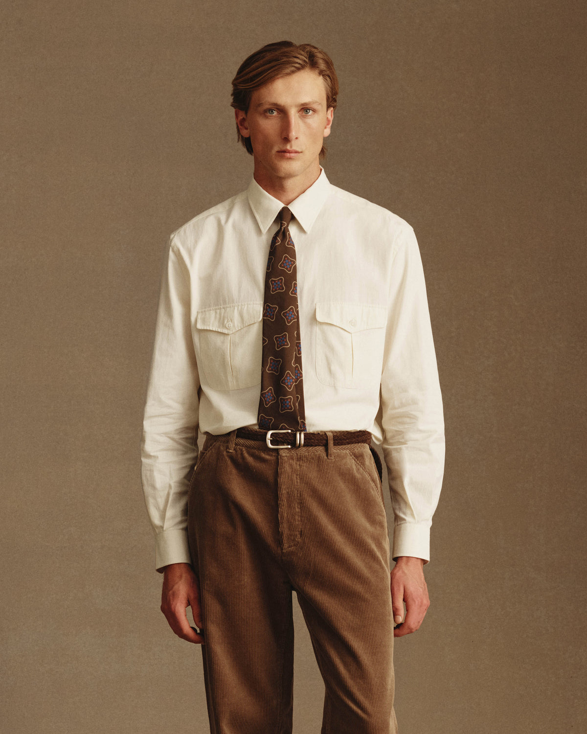 Willis Shirt - Ivory Twill