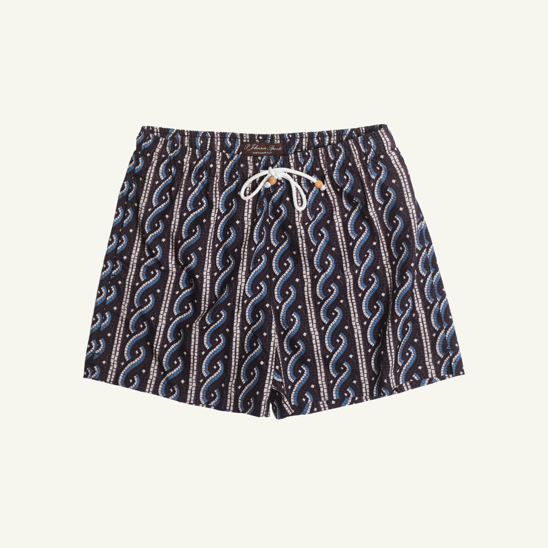 Babylon Swim Short - Vertical Blue