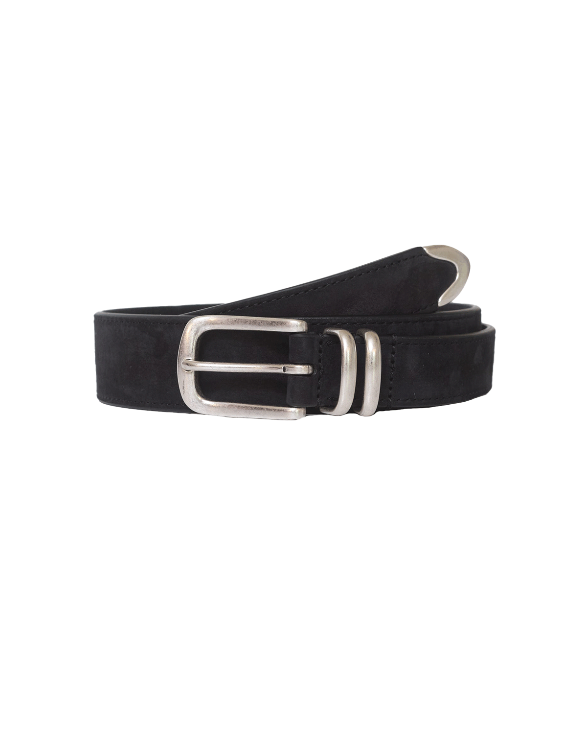 Nubuck Leather Belt - Black