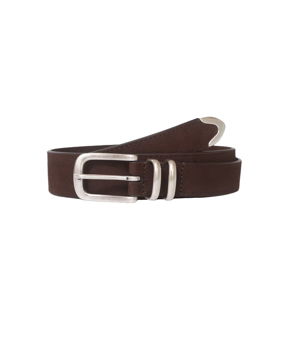 Nubuck Leather Belt - Cocoa
