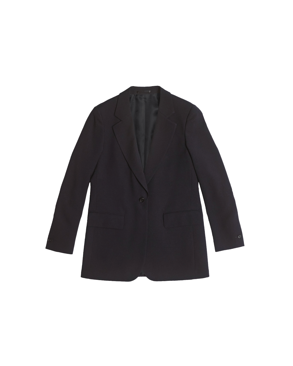 Georgia House Cut Blazer - Navy Wool Twill