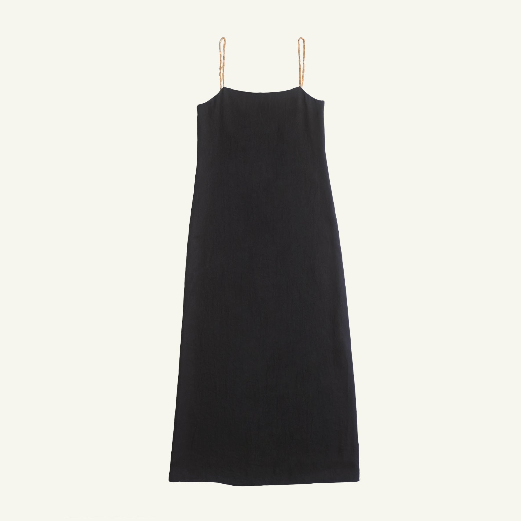 Helena Beaded Camisole Dress - Black