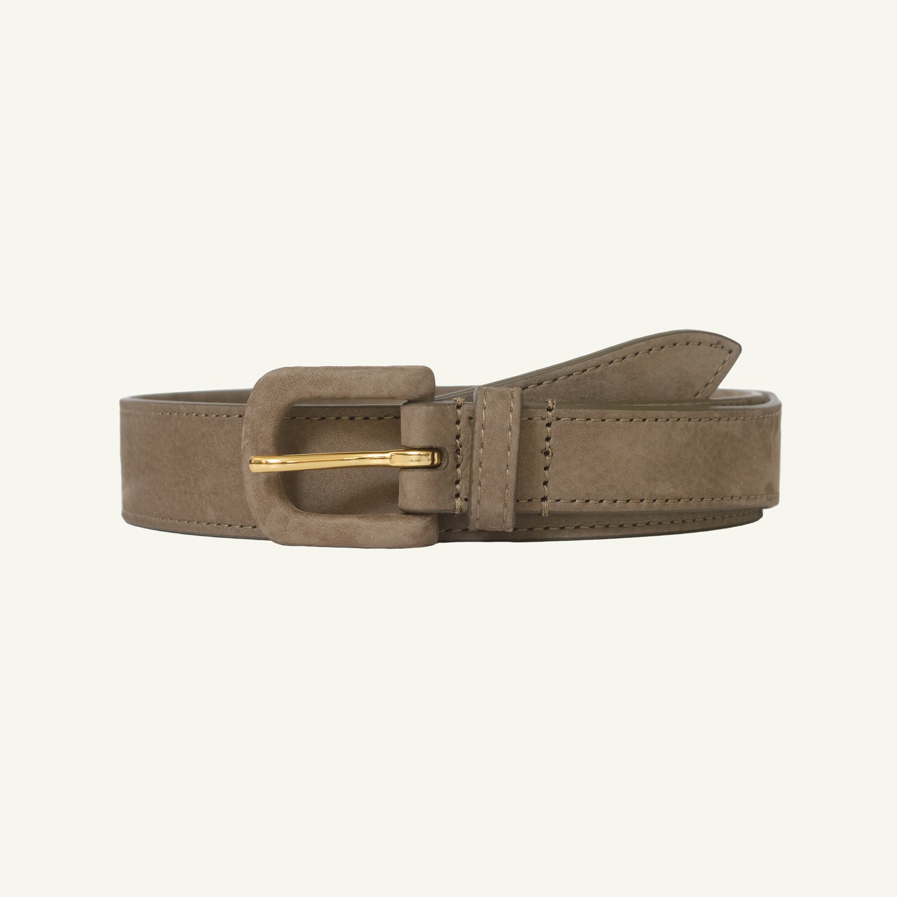 Nubuck Tonal Belt - Olive