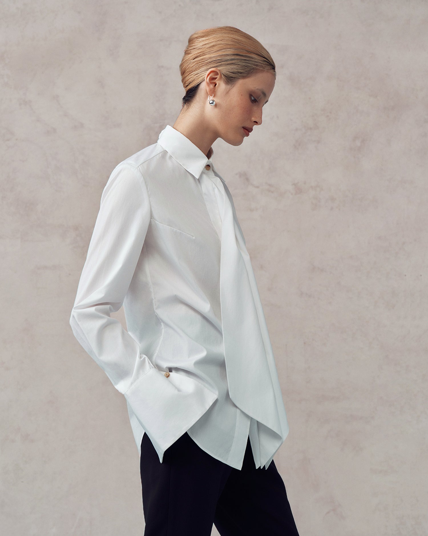 Isabel Shirt - White Poplin