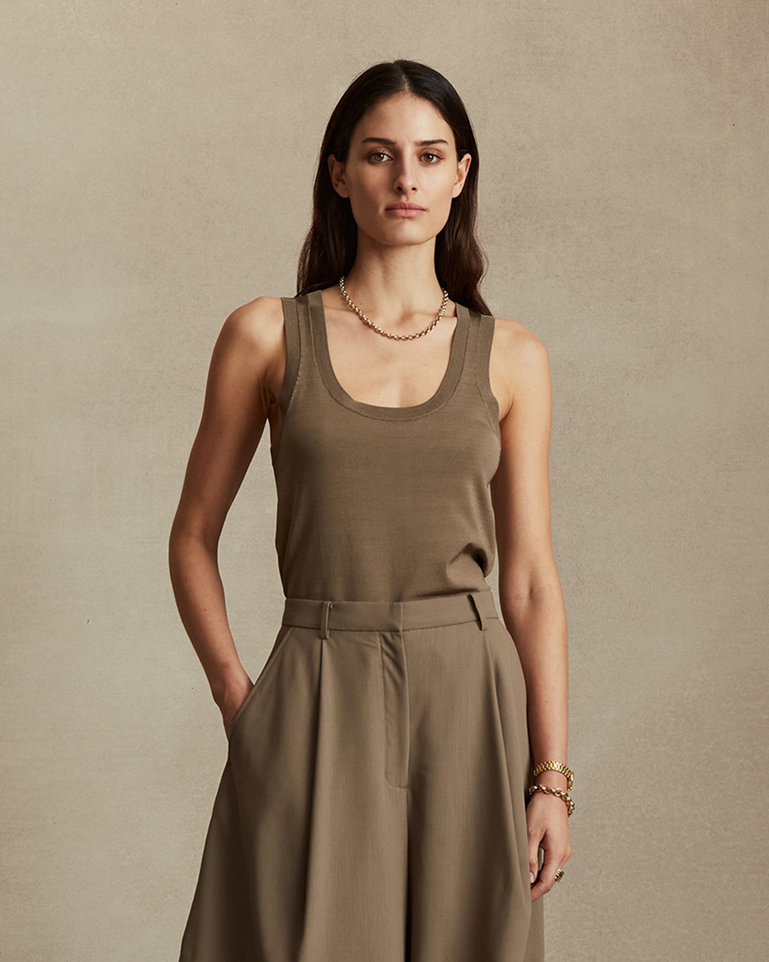 Tessa Tank - Olive