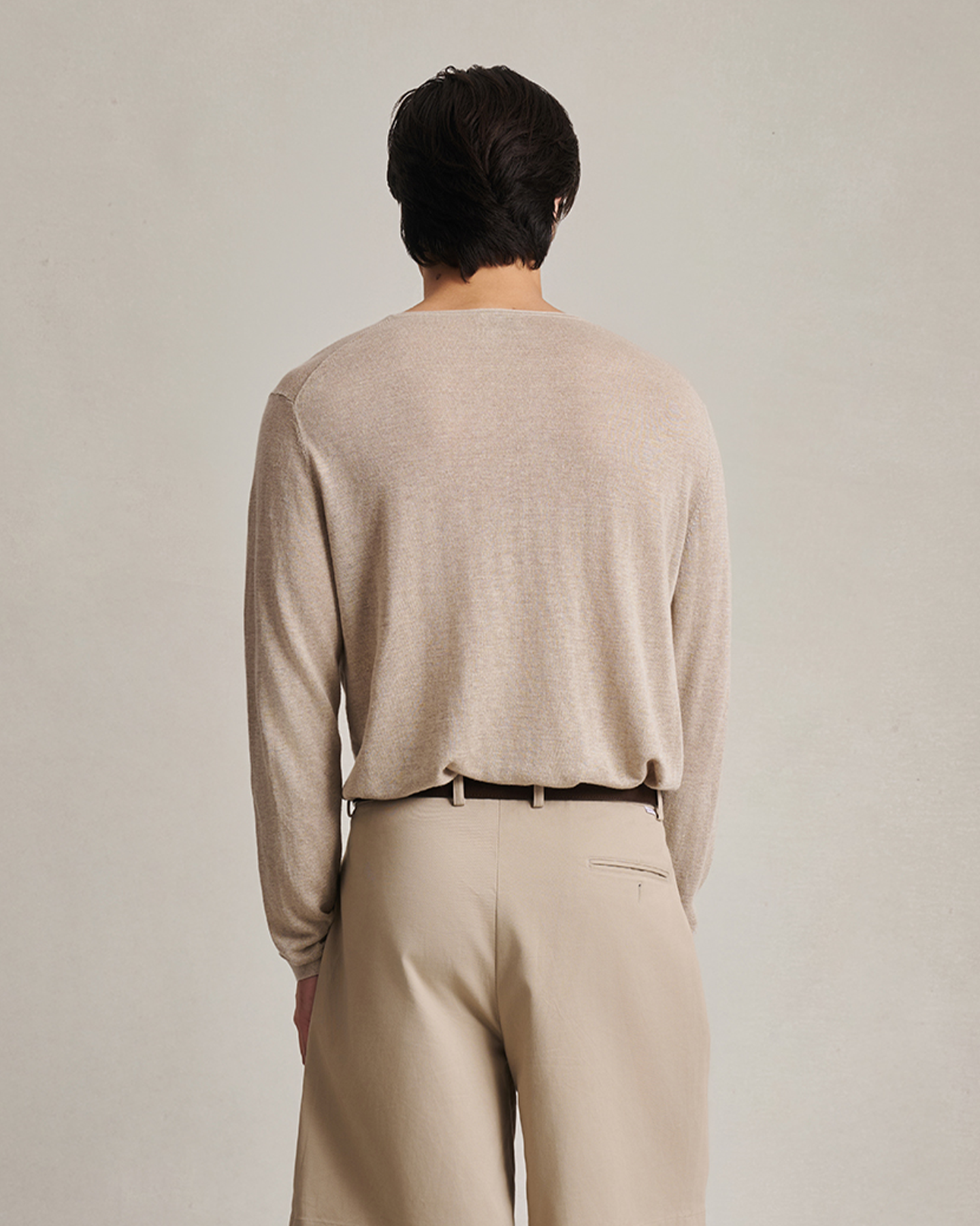 Linen Sweater - Taupe