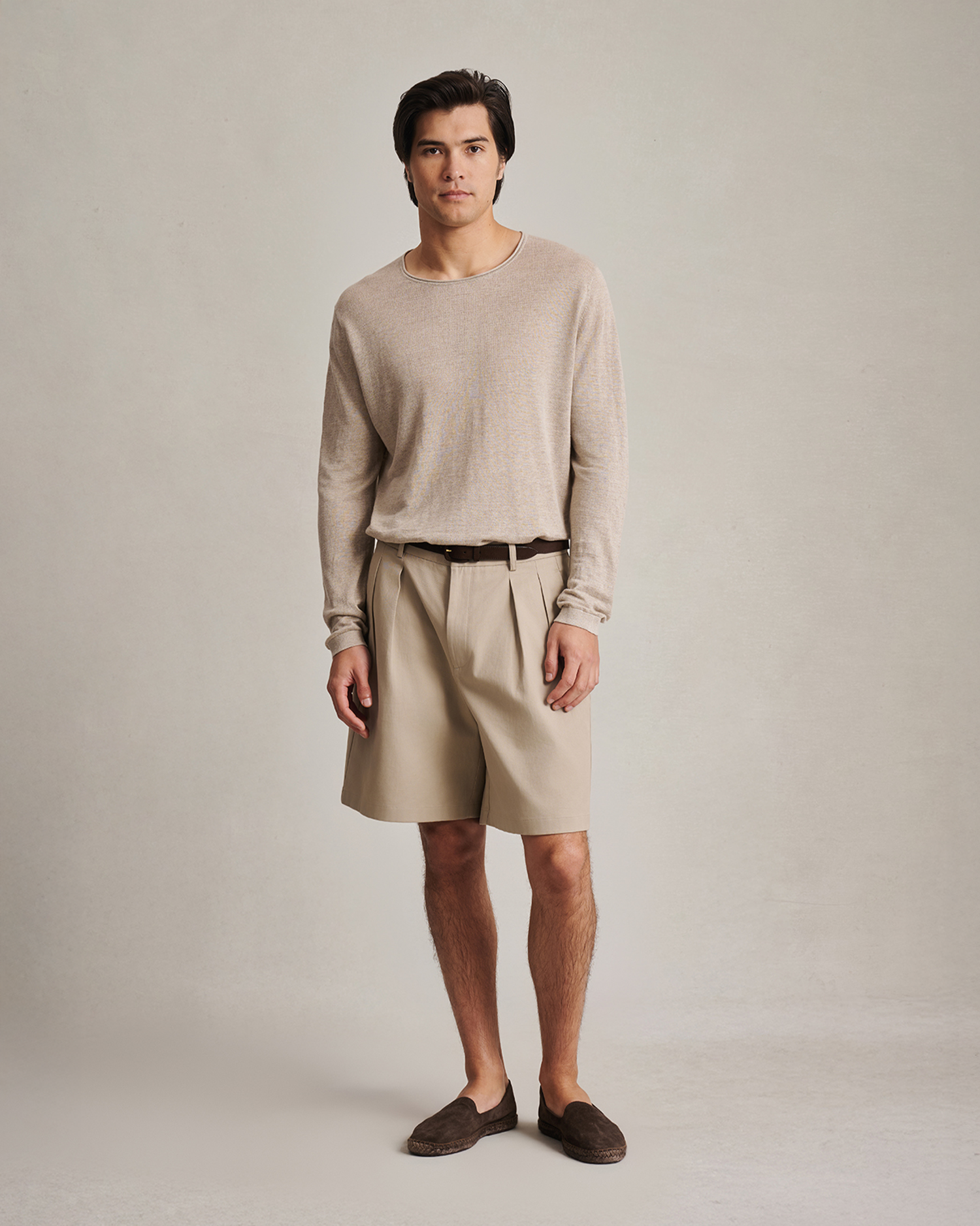 Linen Sweater - Taupe
