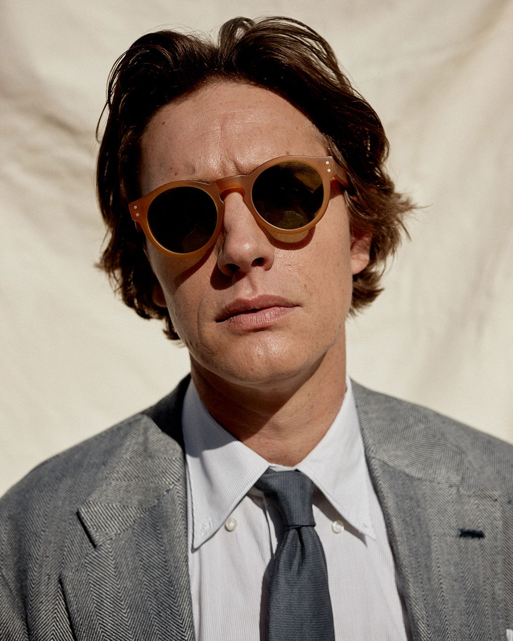 P Johnson C.É.J Light Amber Matte Sunglasses