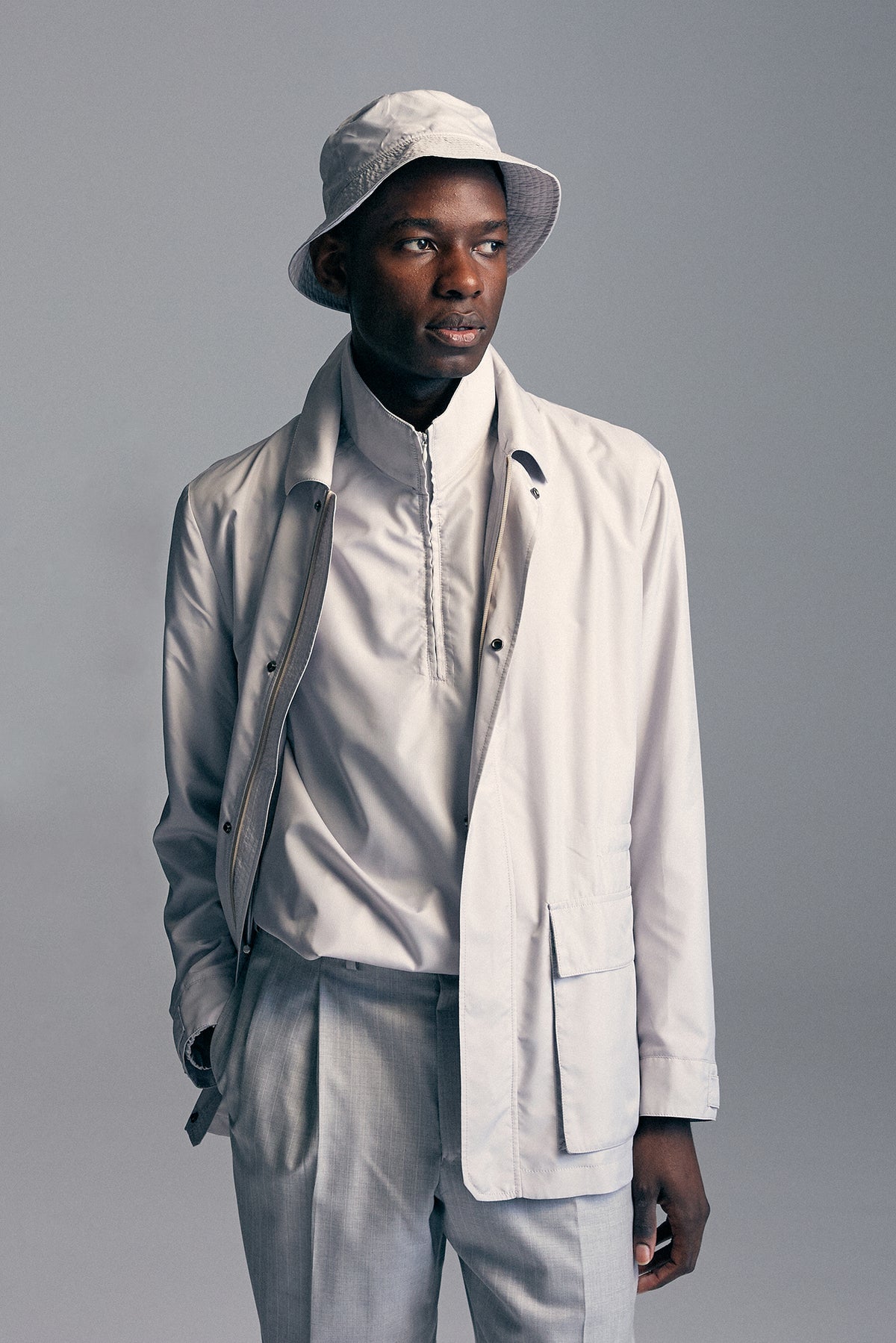 Light sales grey hat