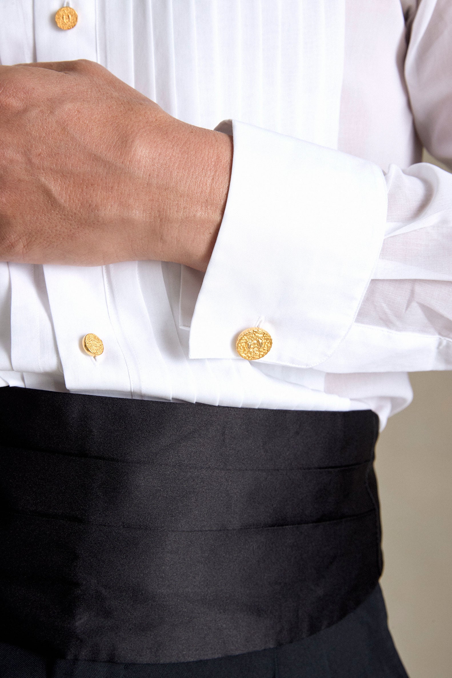 P Johnson Happy Fish Shirt Studs