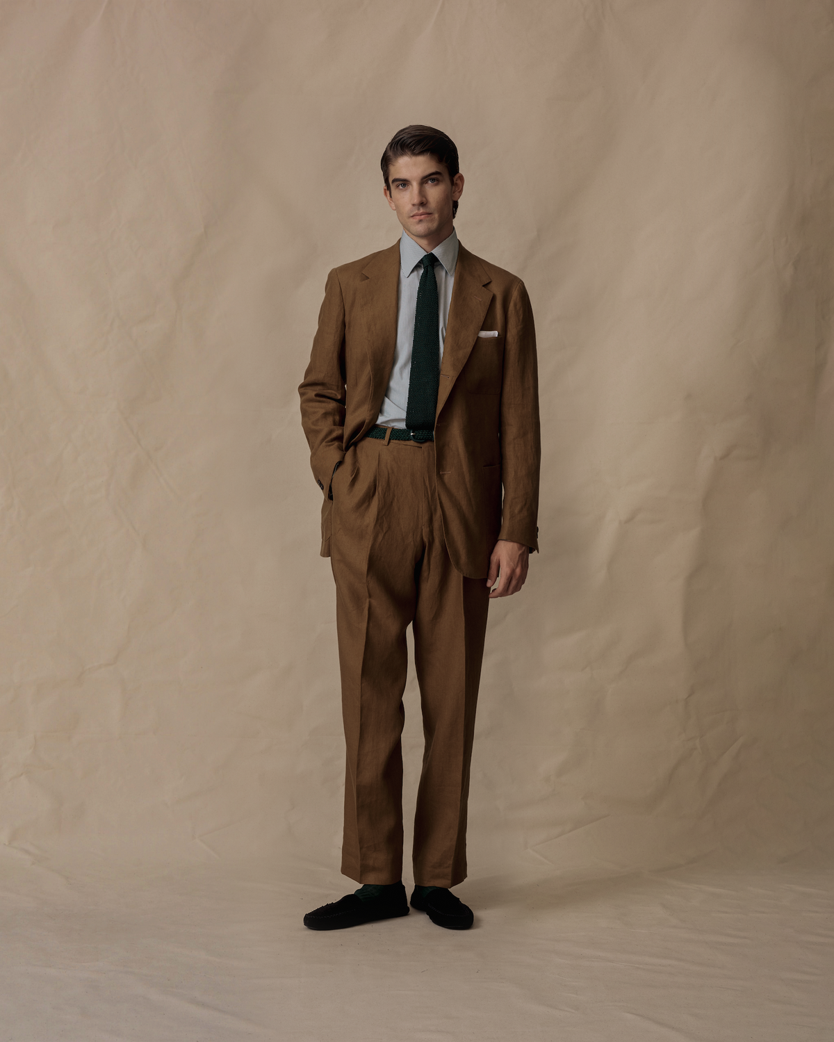 Tobacco 2025 linen trousers