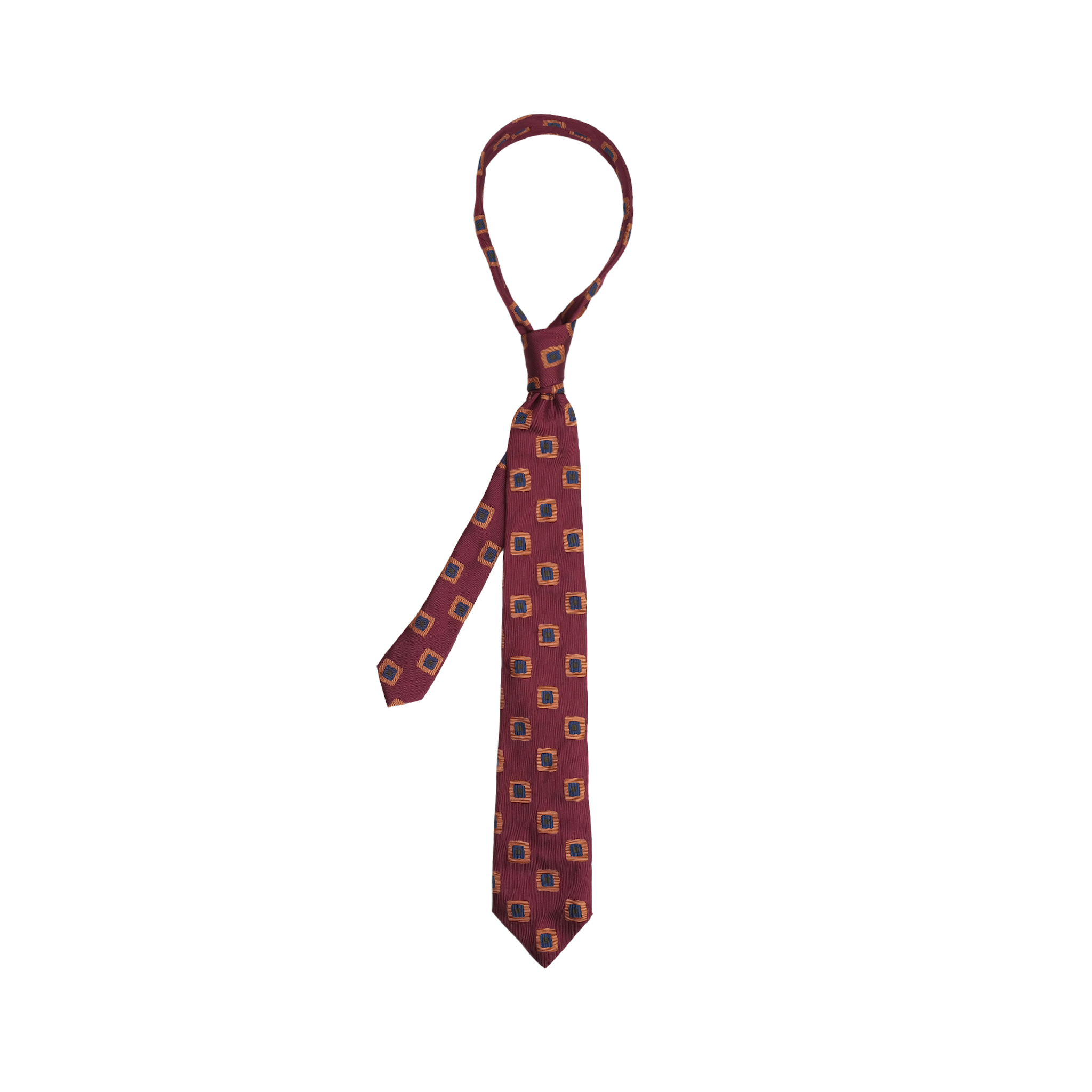 Burgundy Brogno Jacquard Tie