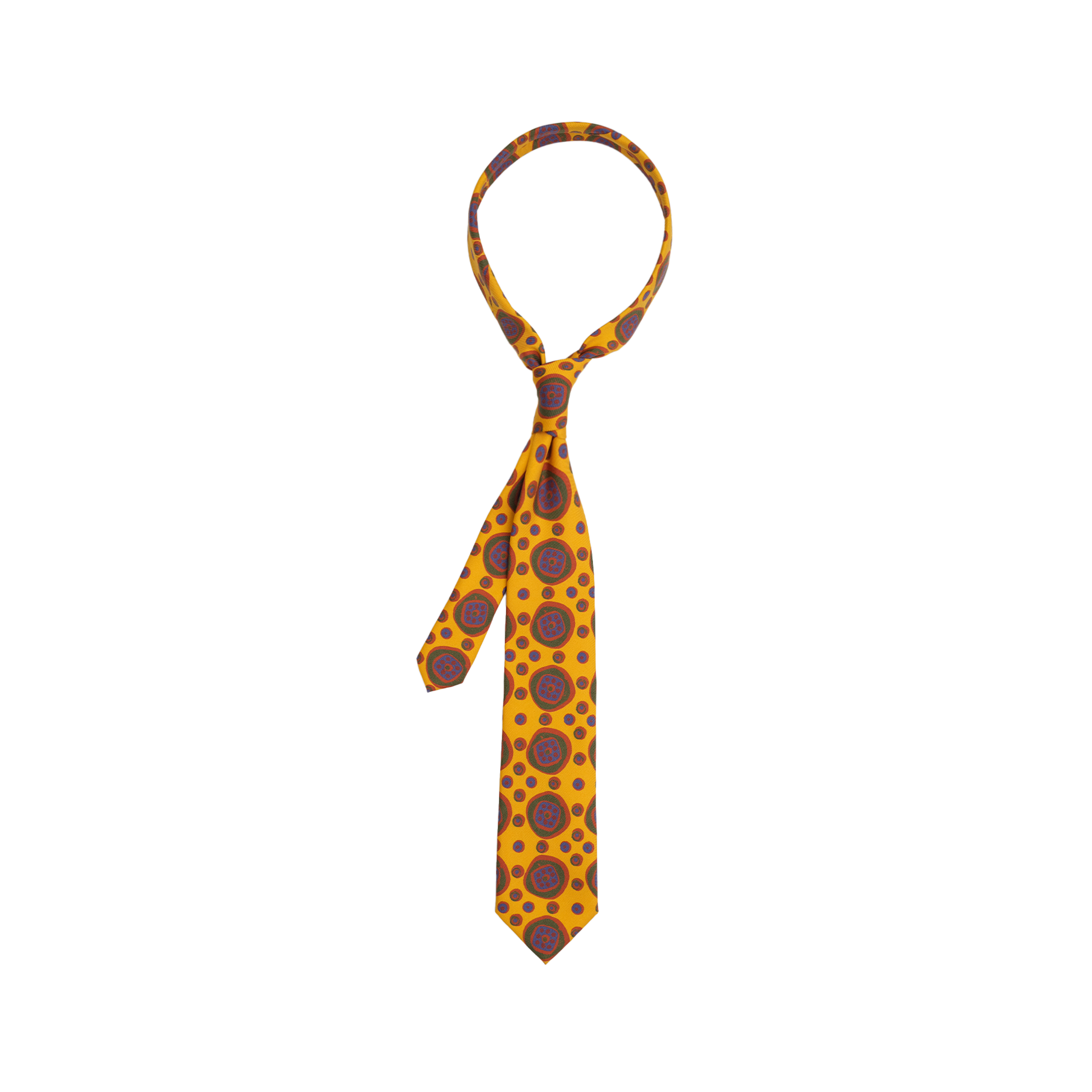 Yellow Erno Print Tie