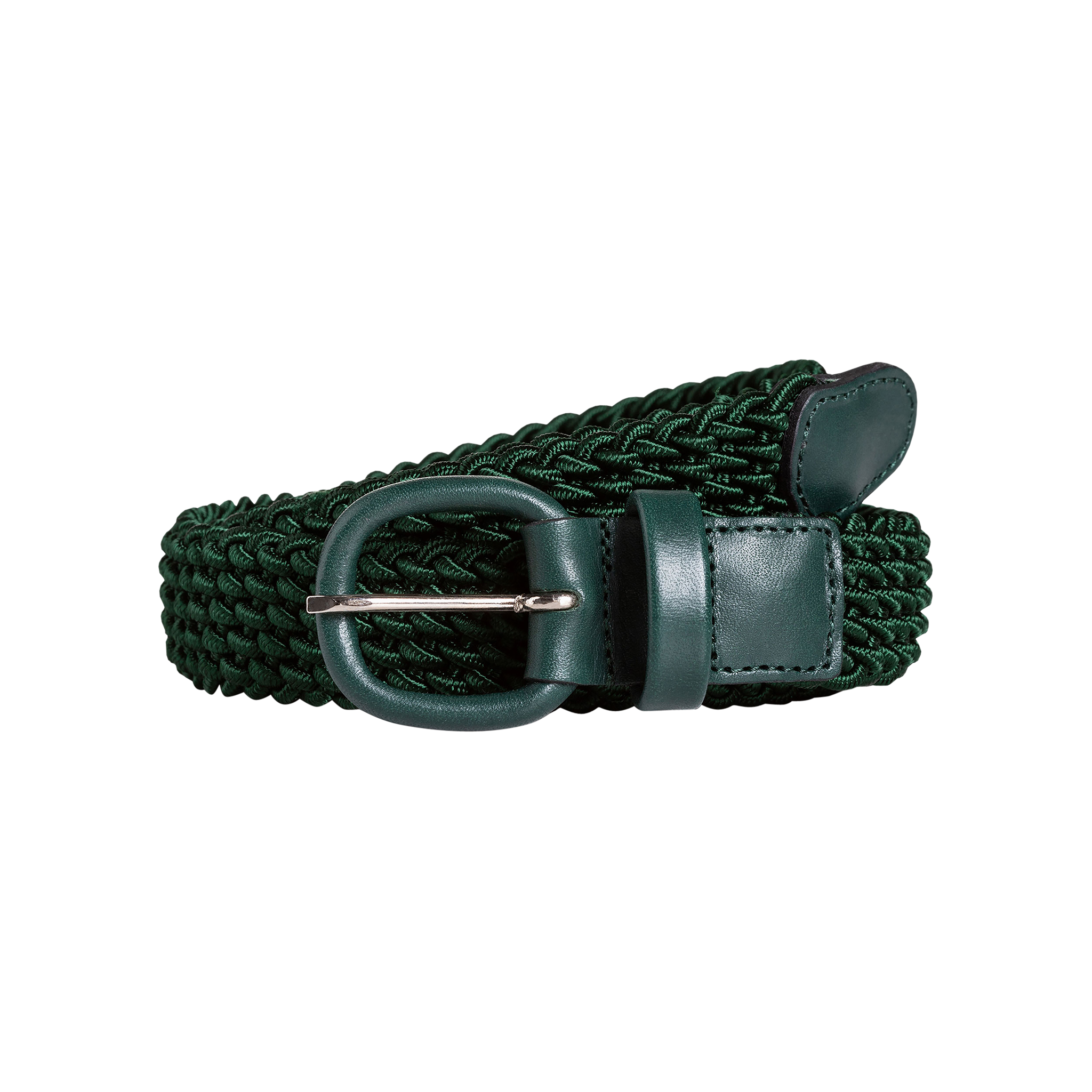 P Johnson Deep Green Elasticated Belt