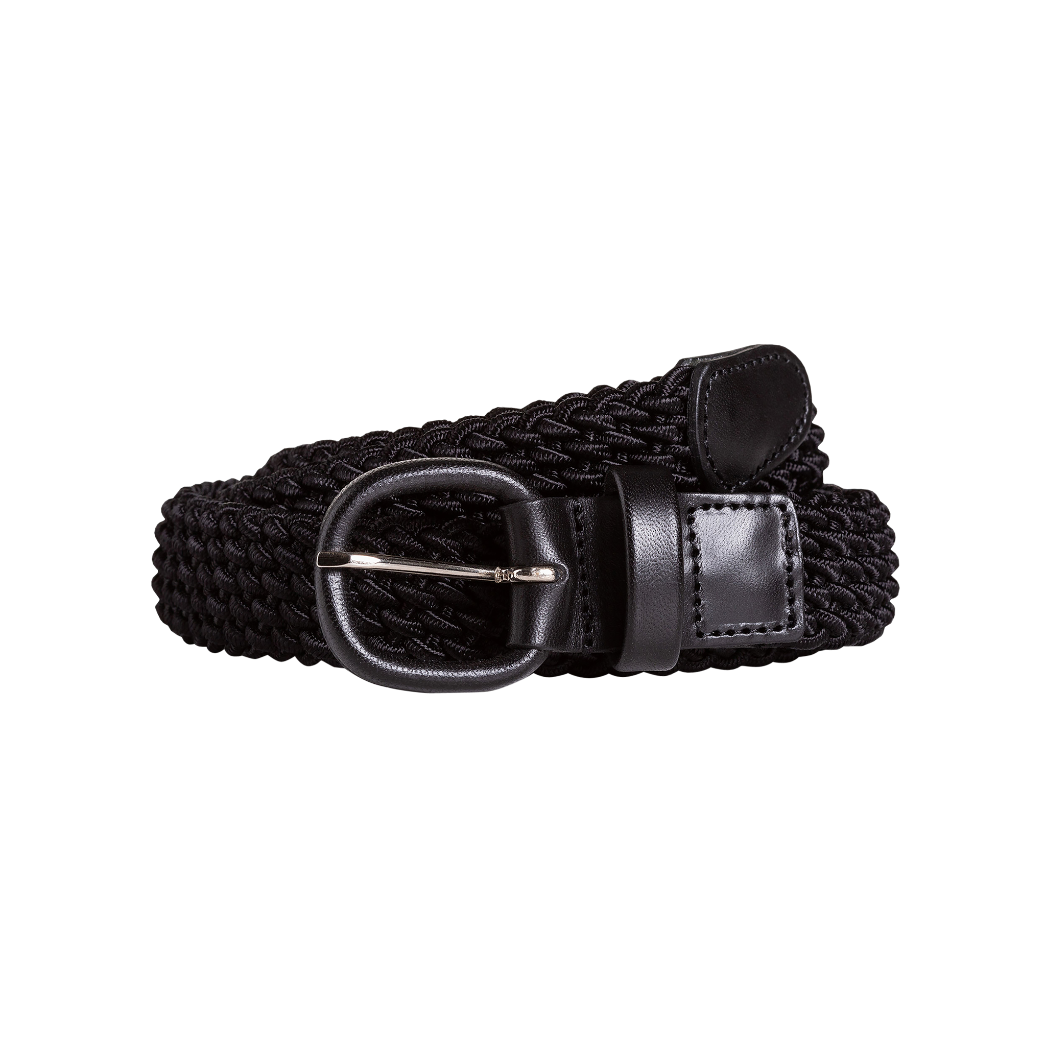 P Johnson Black Elasticated Belt