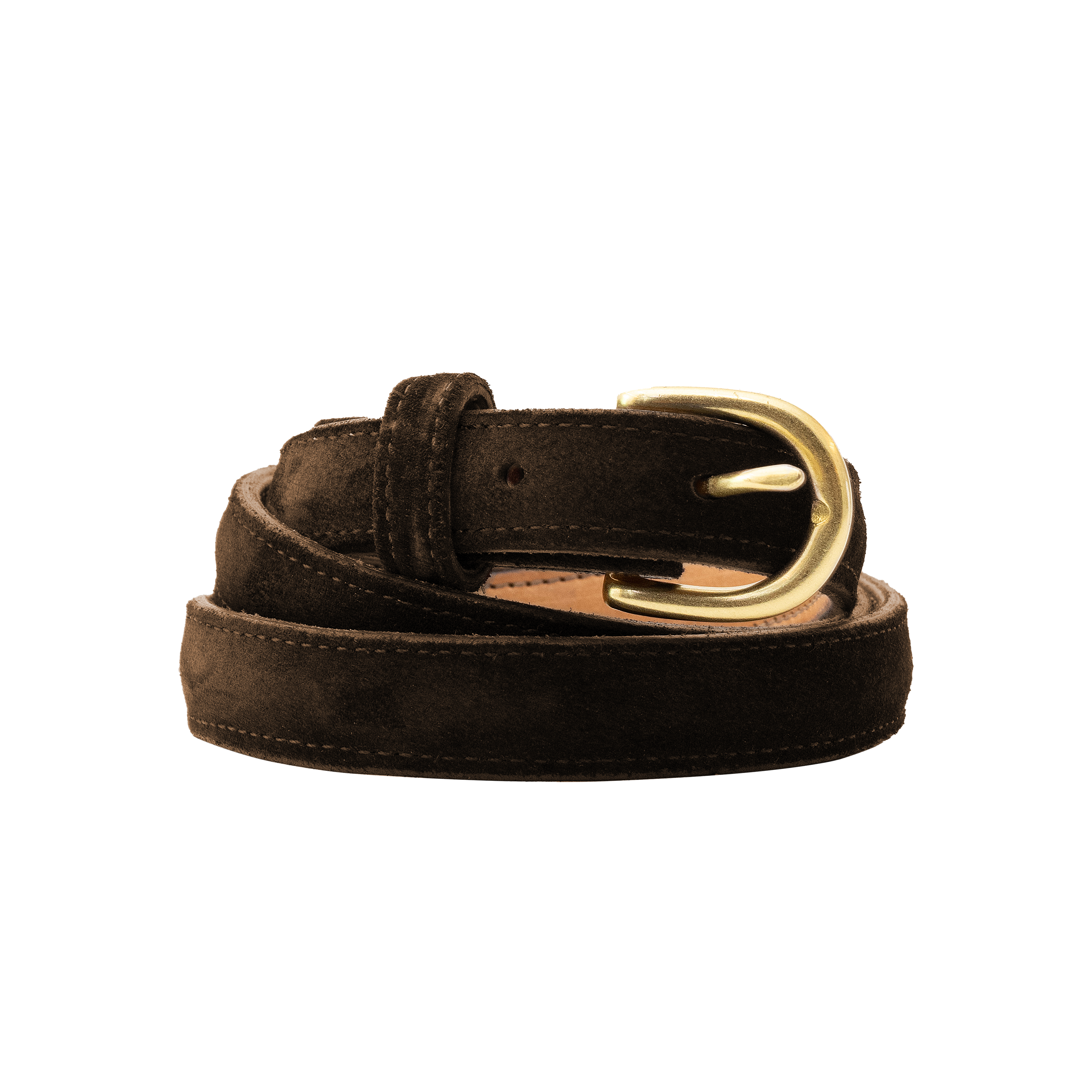 Suede Belt 25mm - Brown
