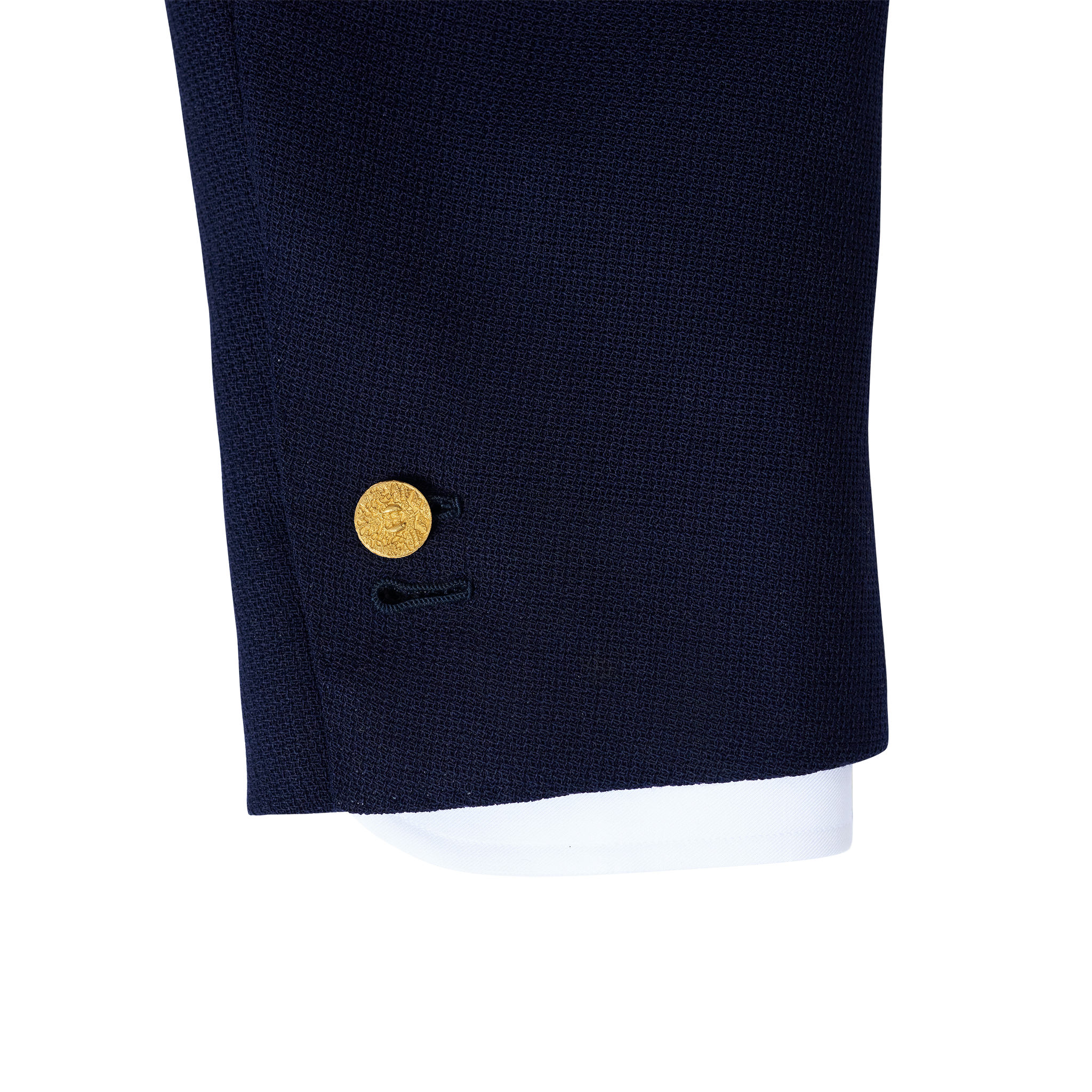 P Johnson Happy Fish Gold Button Small