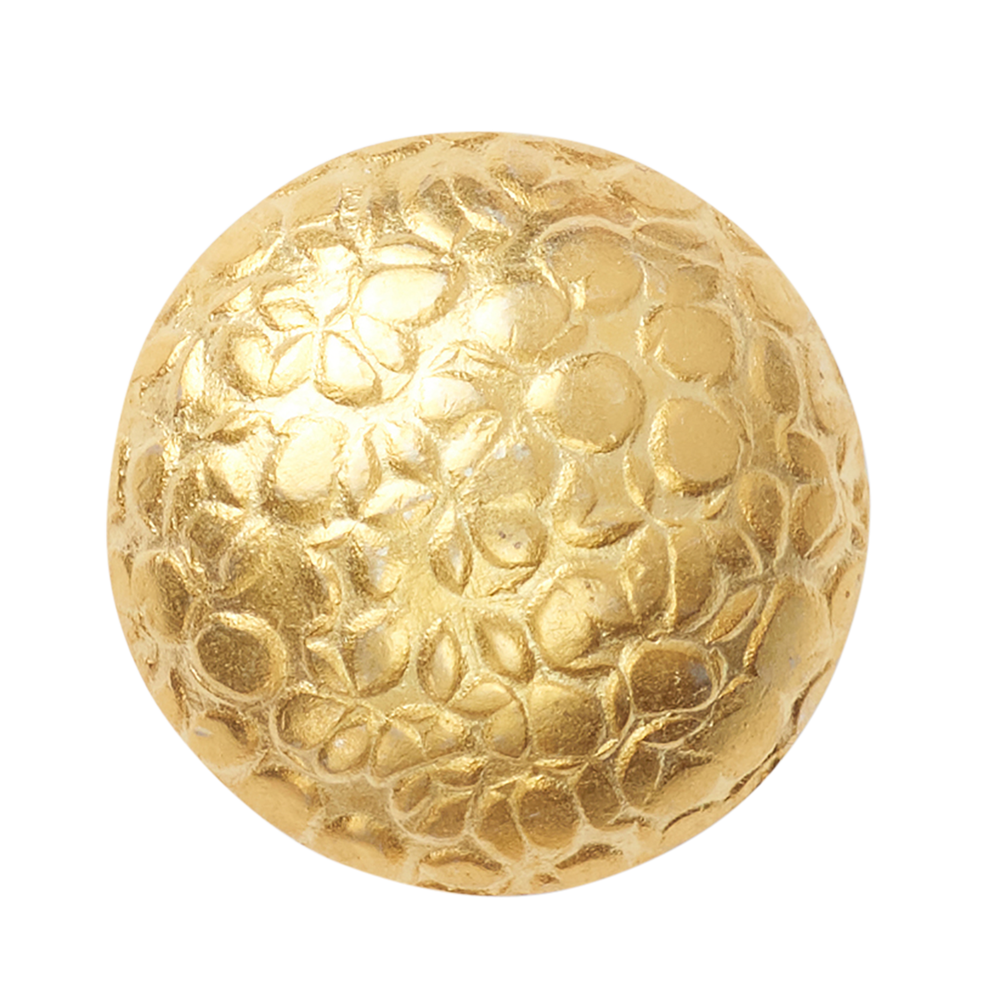 P Johnson Textured Dome Gold Button Large