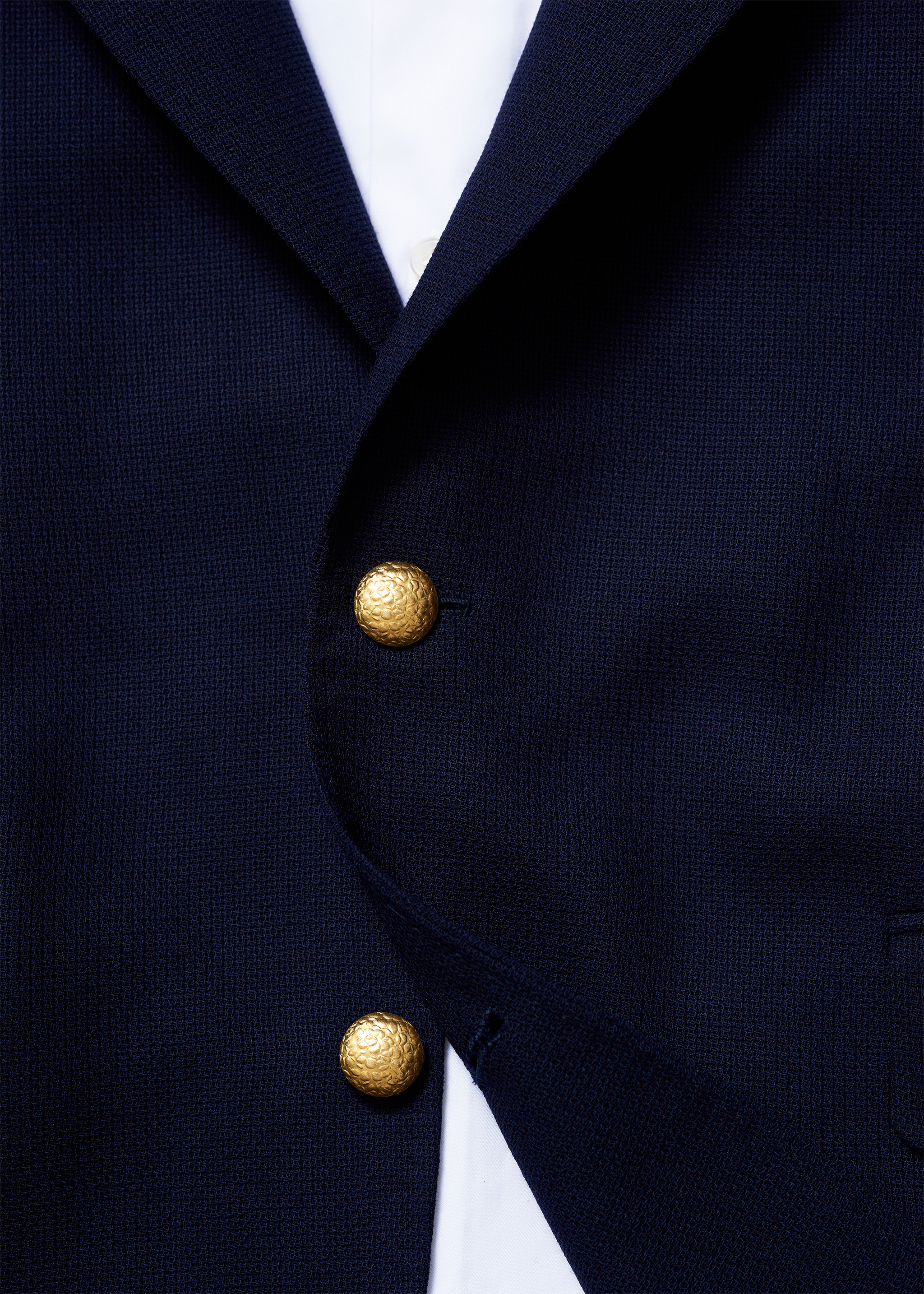 P Johnson Textured Dome Gold Button Large