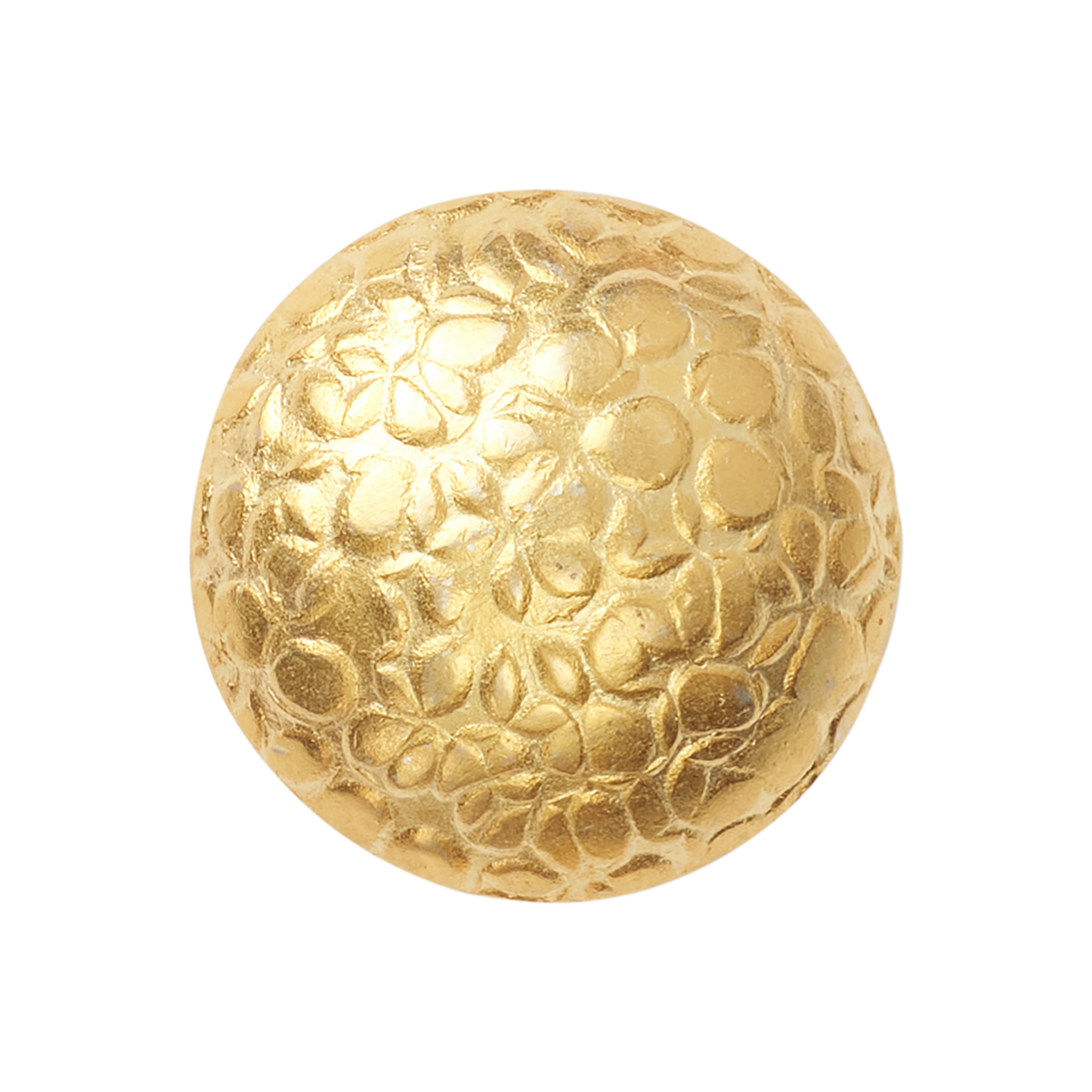 P Johnson Textured Dome Gold Button Small