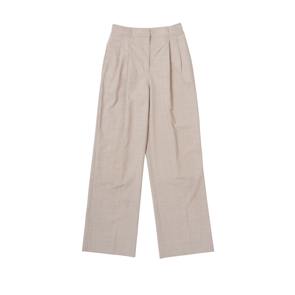 P Johnson Greige Wool Perriand Trousers