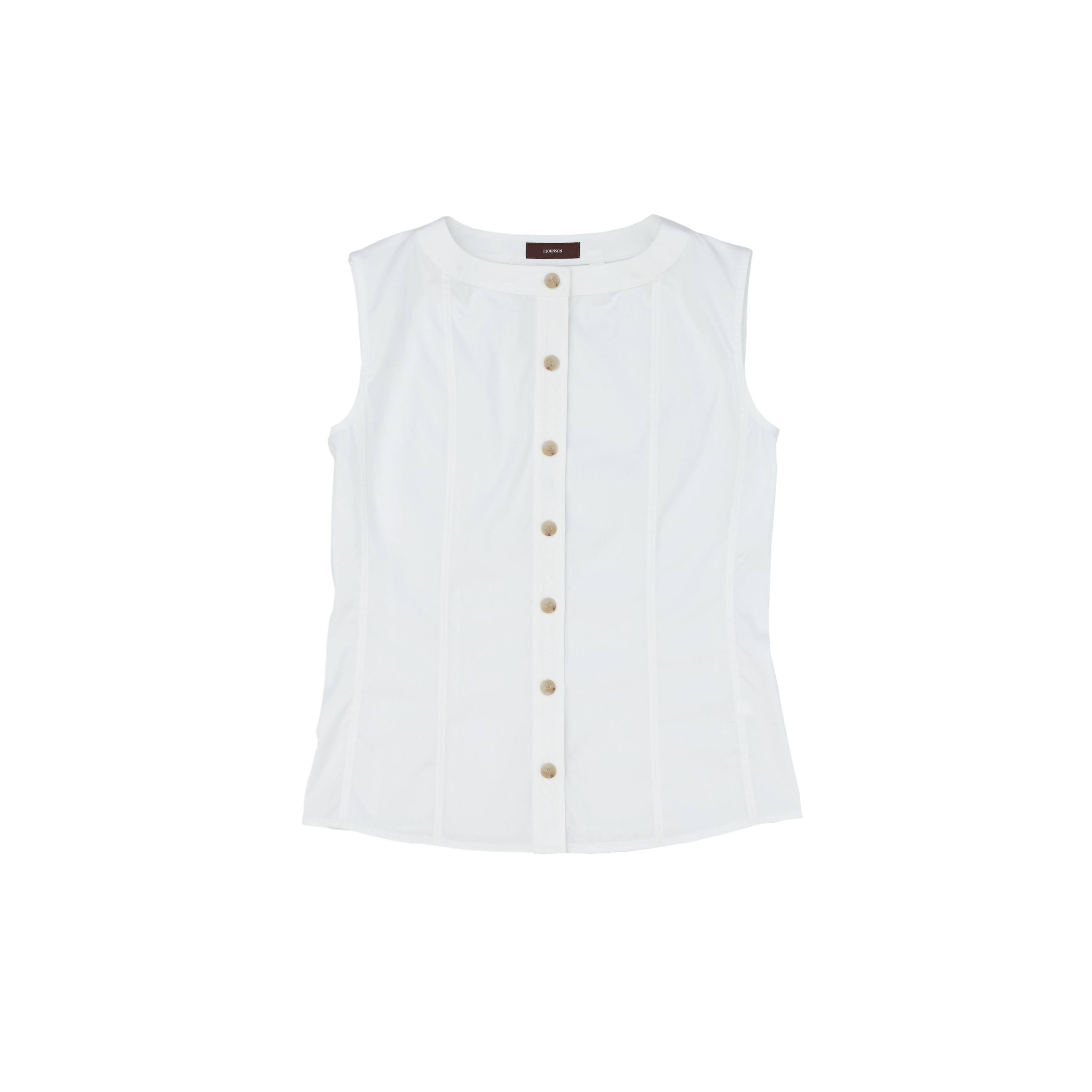 Bodice Top - White Poplin