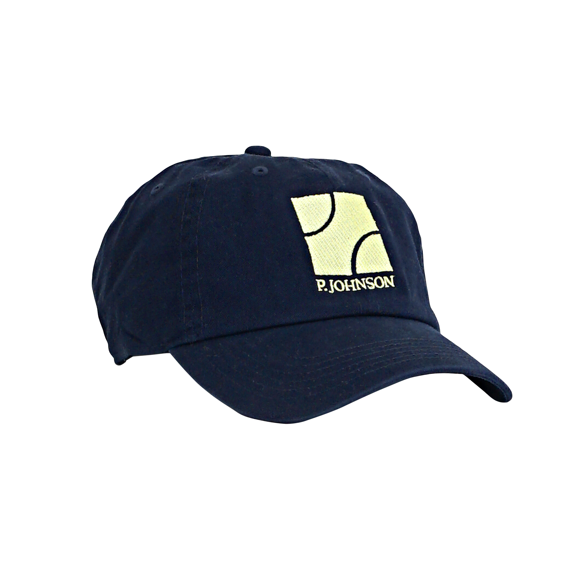 P Johnson Navy Tennis Dad Cap