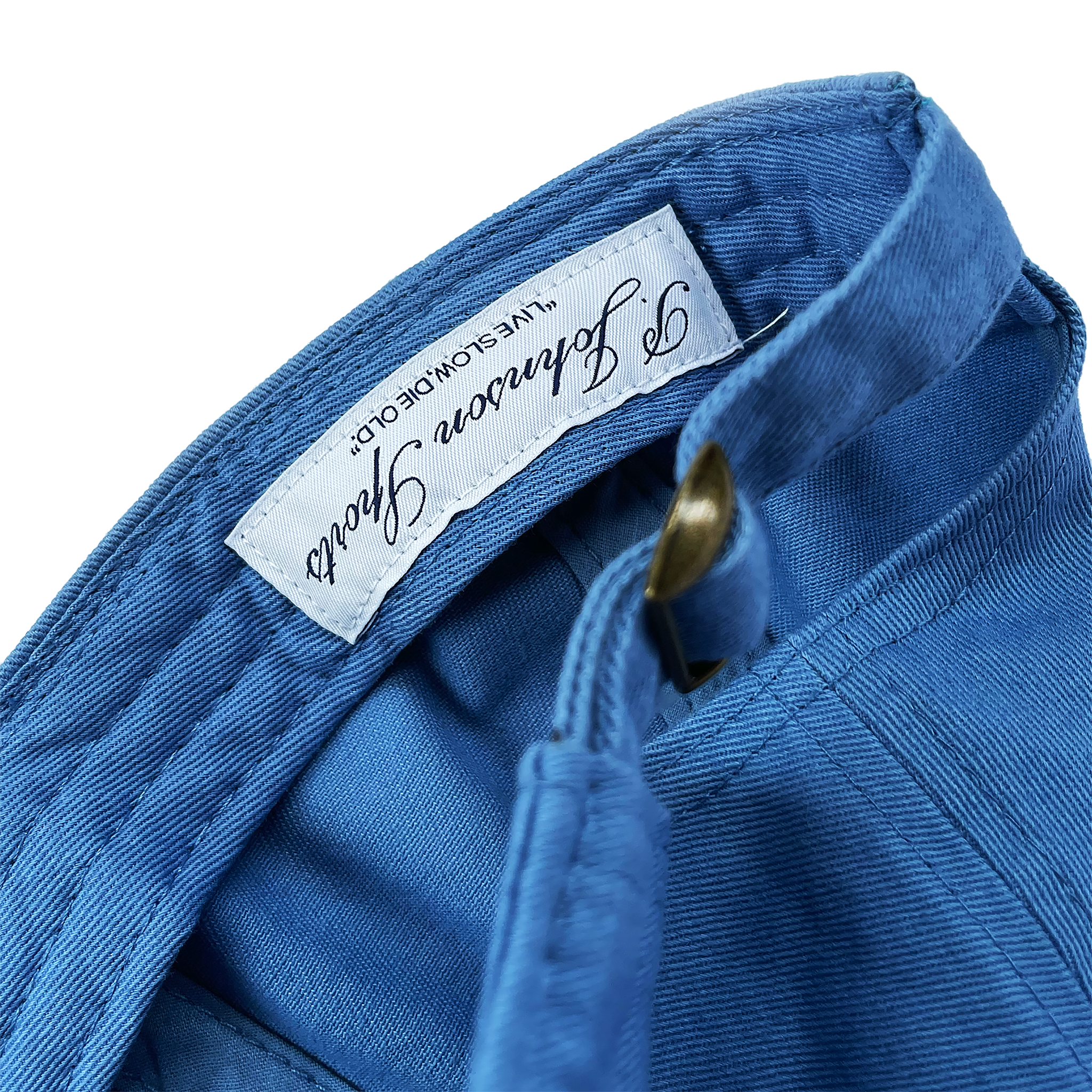 P Johnson Harbour Blue Serif Dad Cap