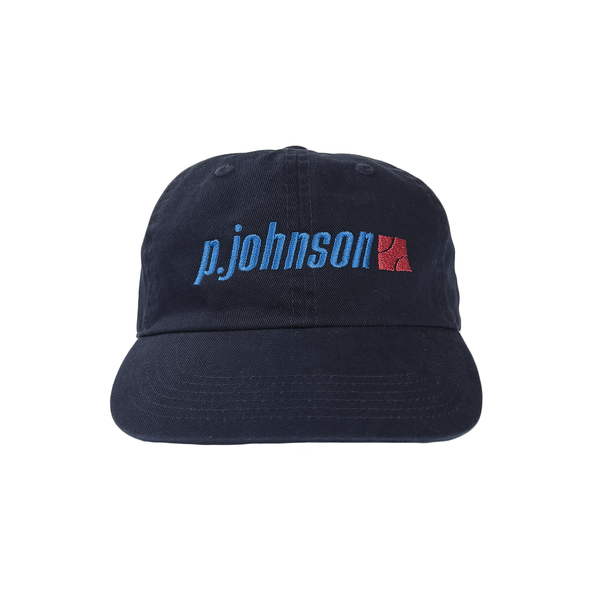P Johnson Navy Tennis Dad Cap