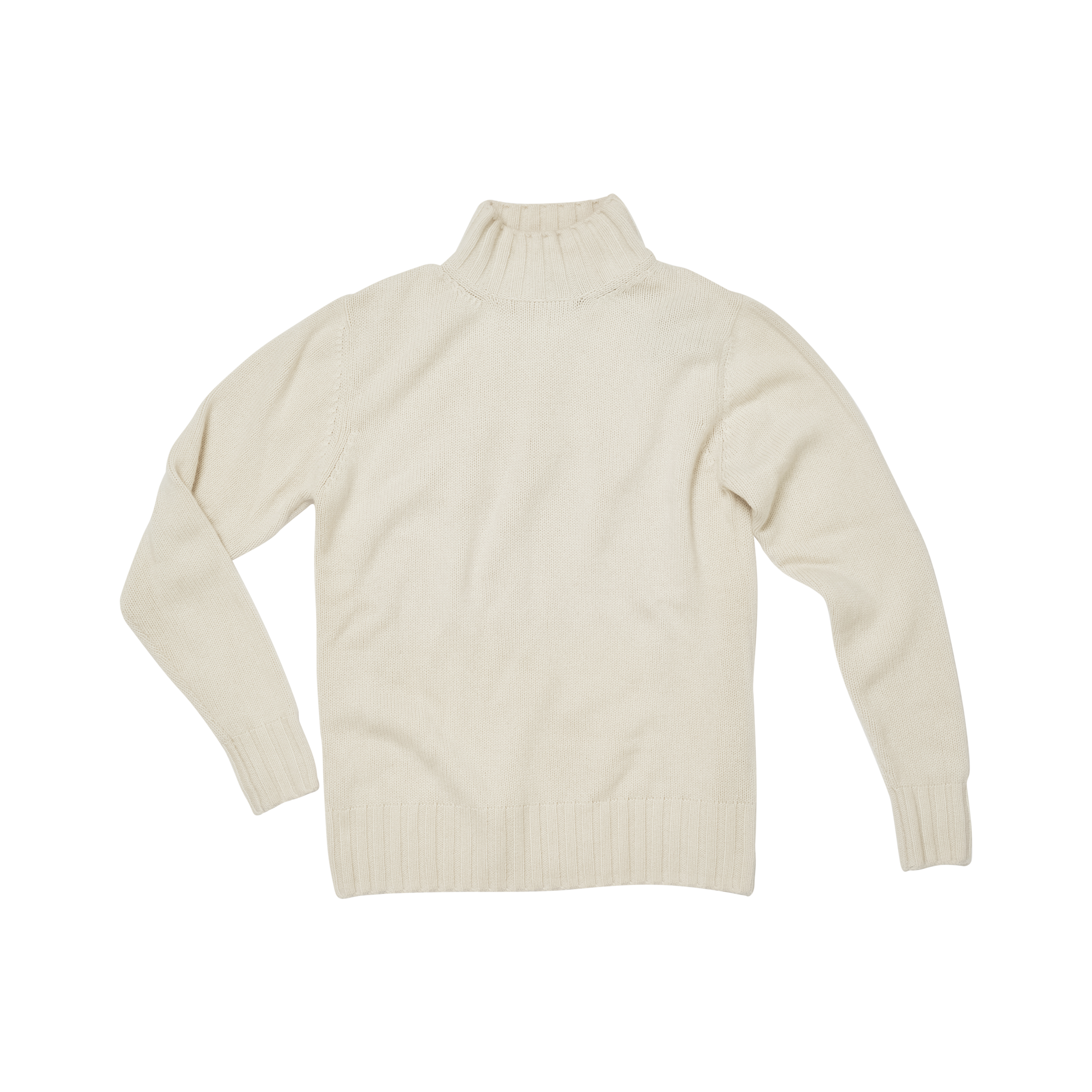 P Johnson Off White Cashmere Alpine Sweater