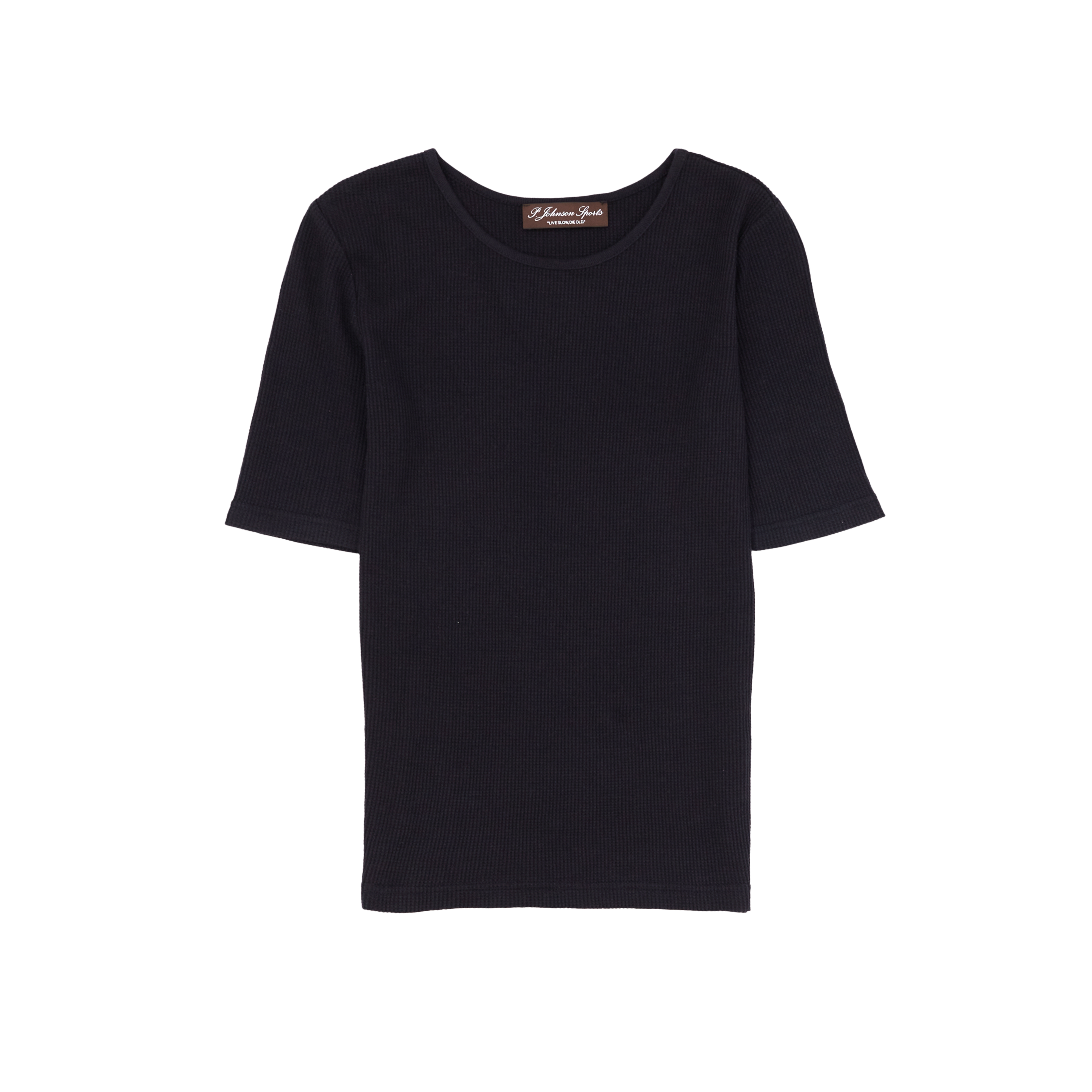 Navy Waffle Top