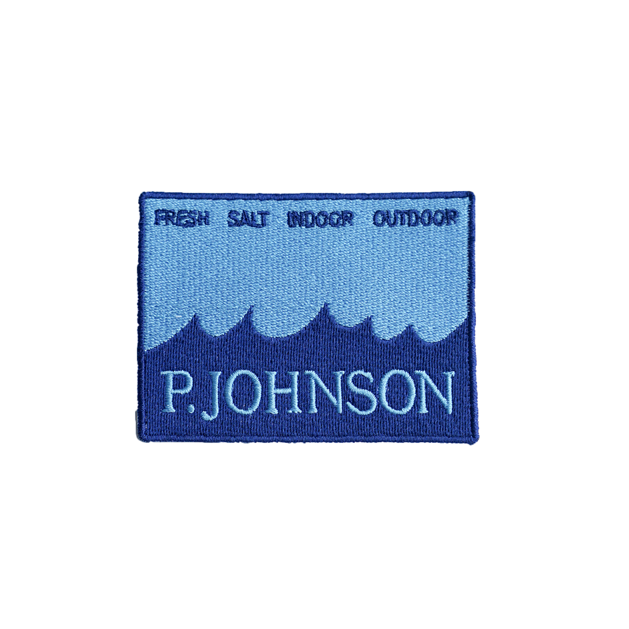 P Johnson Waves Embroidered Badge