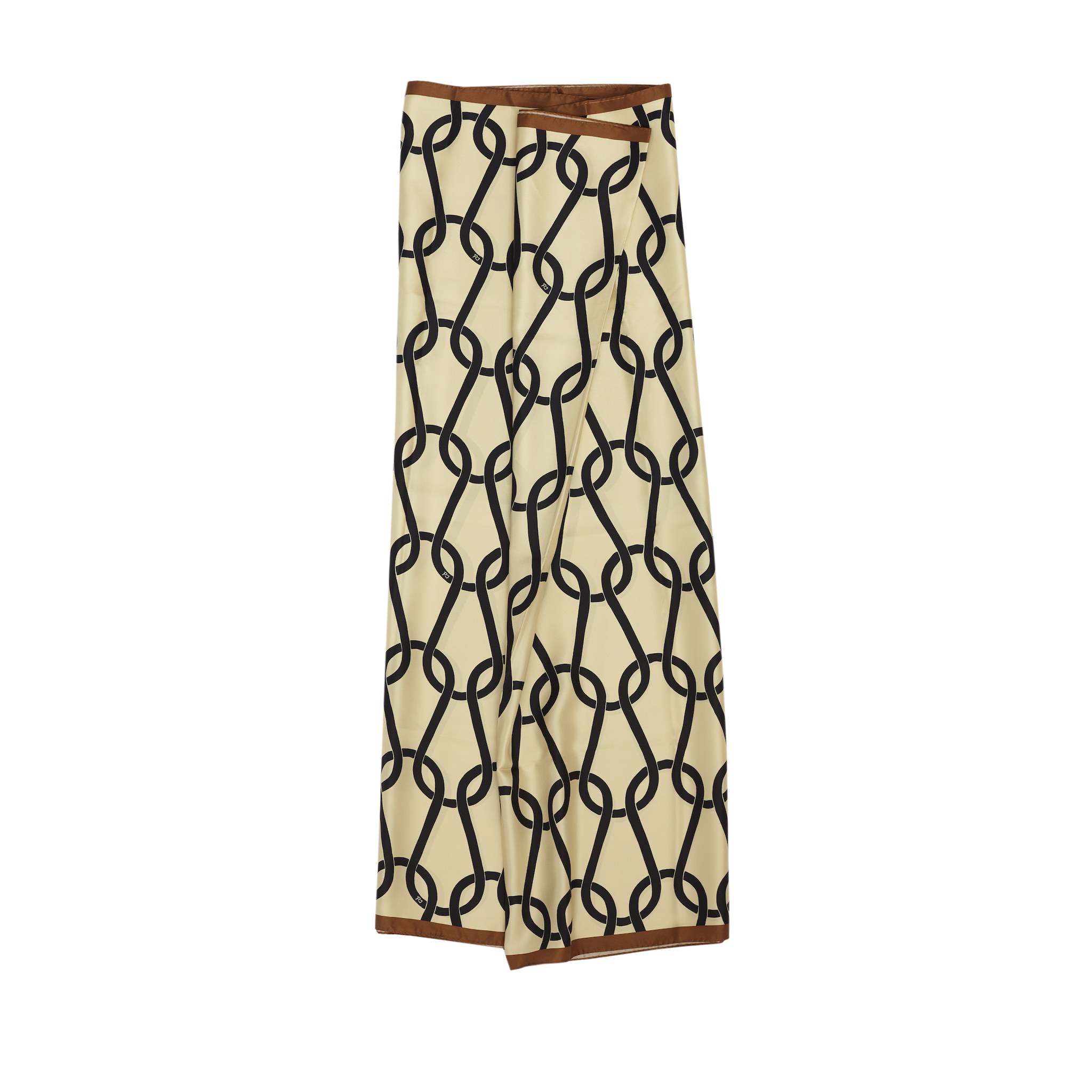 Taupe Chainmail Silk Sarong
