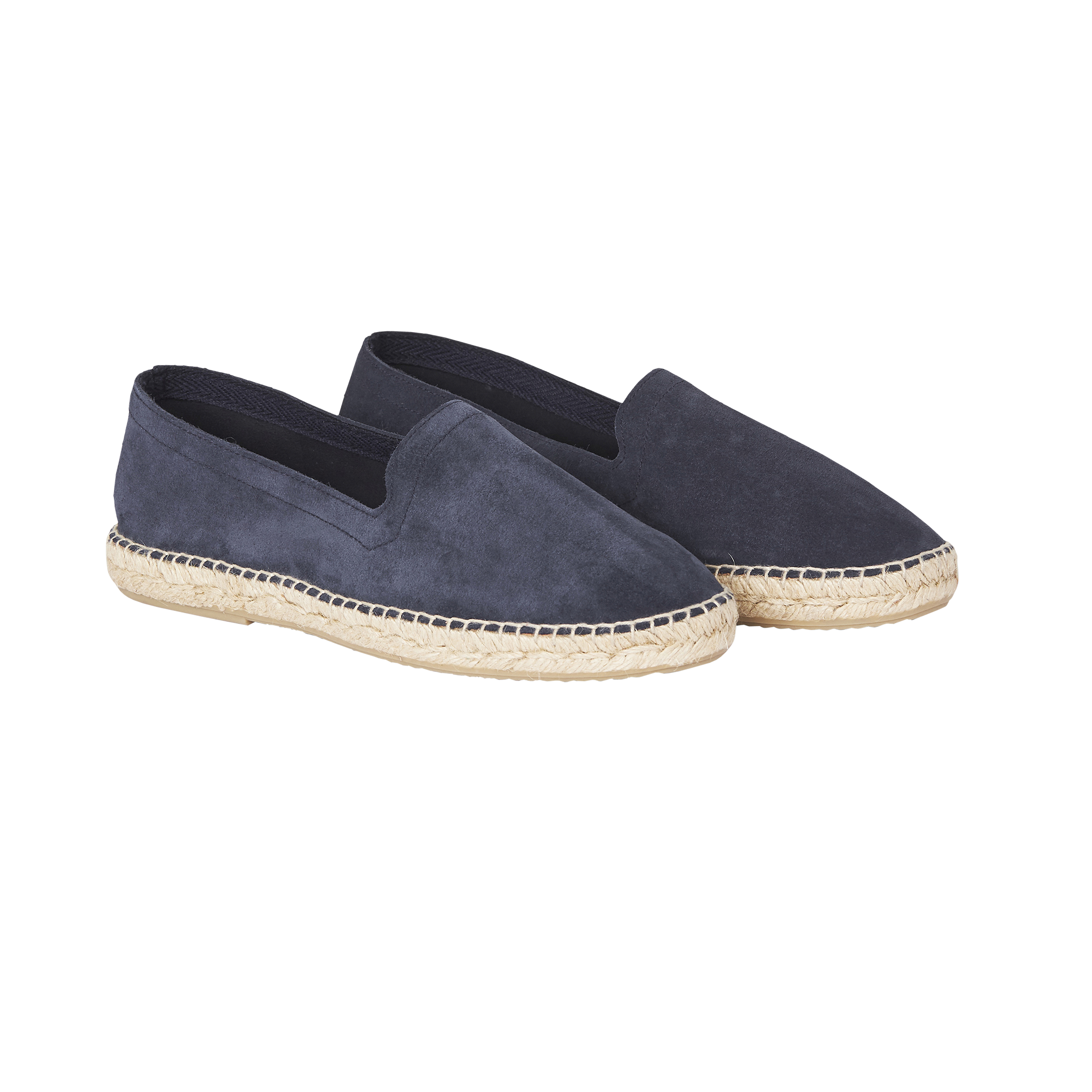 P Johnson Navy Suede Espadrille