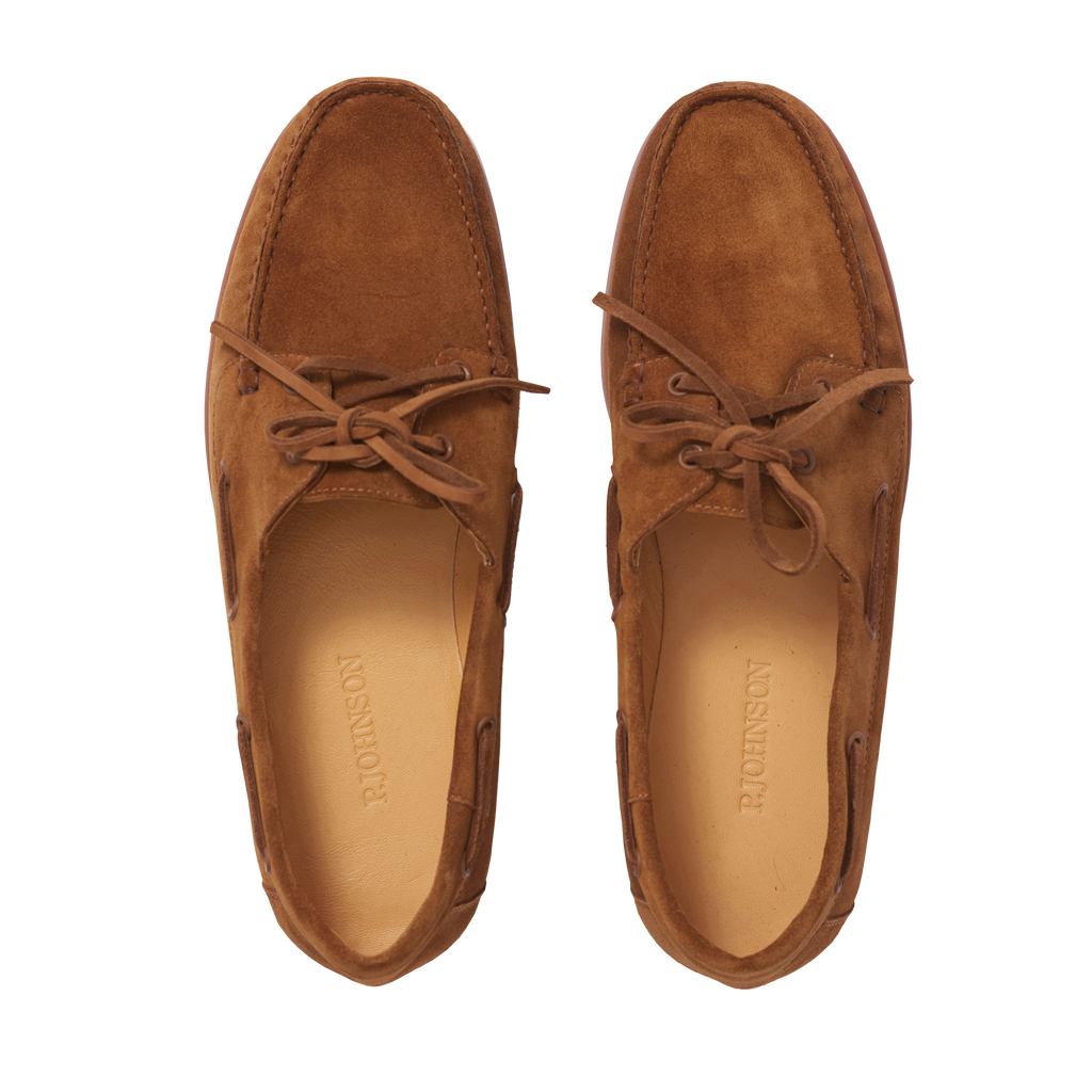 P Johnson Snuff Suede Boat Shoes