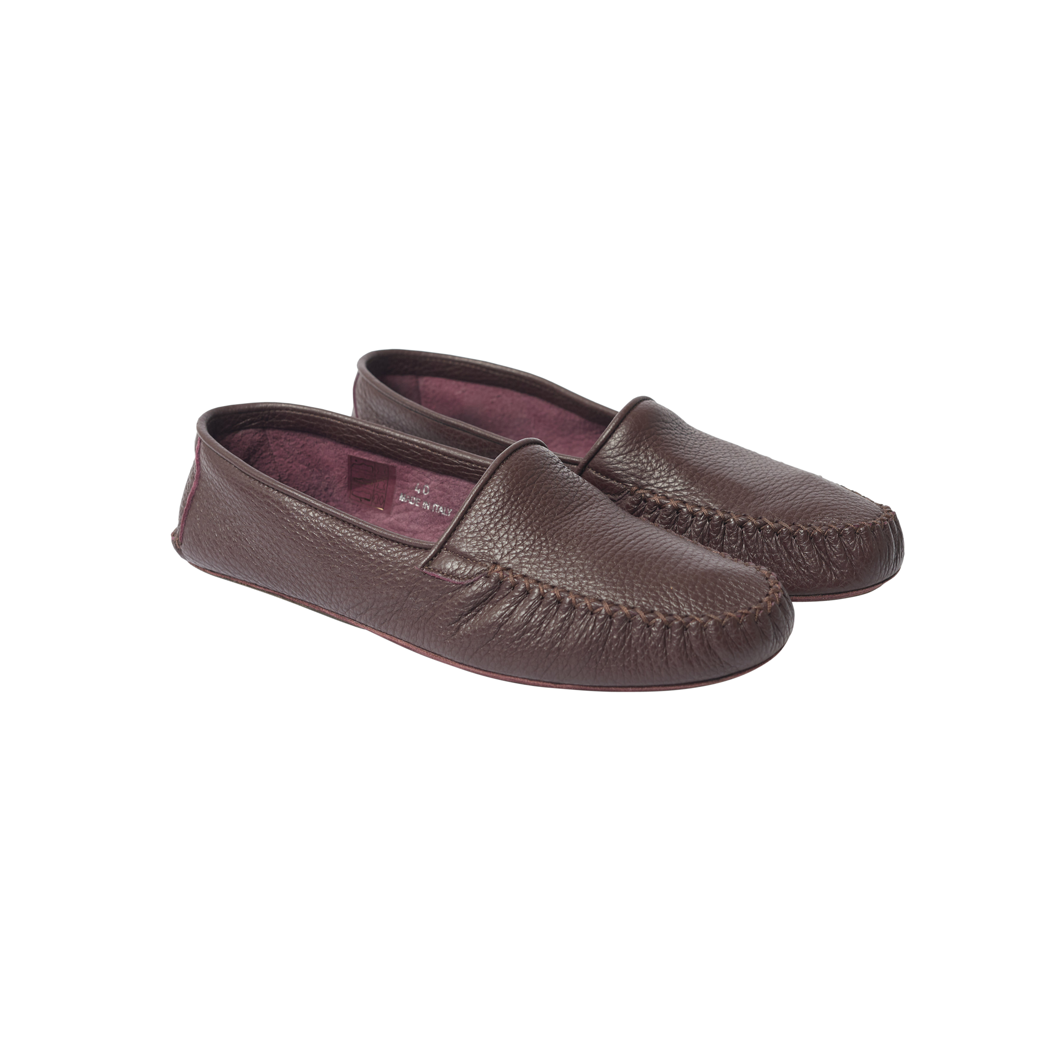 P Johnson Chocolate Deerskin Soft Moccasin