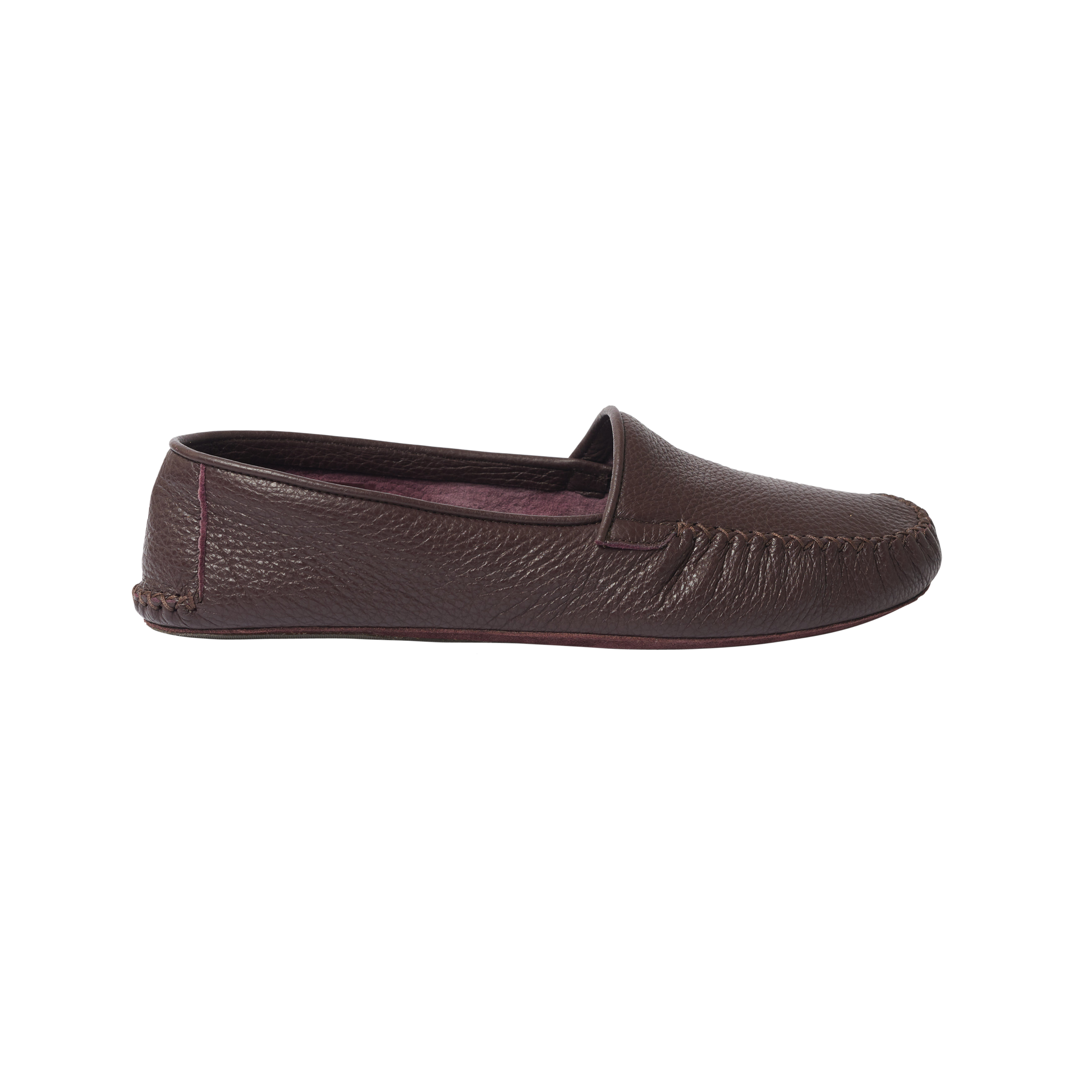 P Johnson Chocolate Deerskin Soft Moccasin