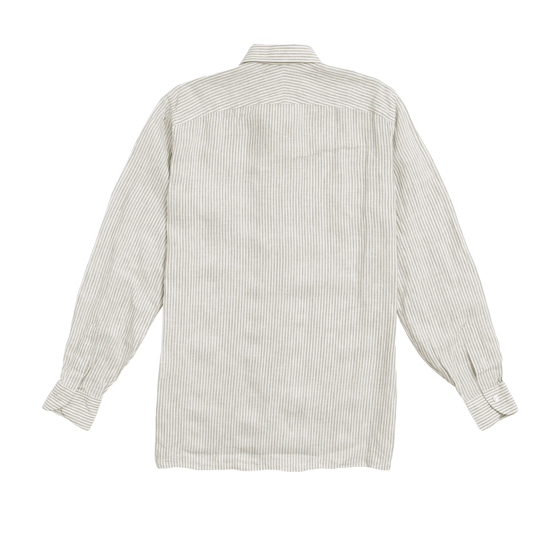 Beige Stripe Summer Linen Shirt