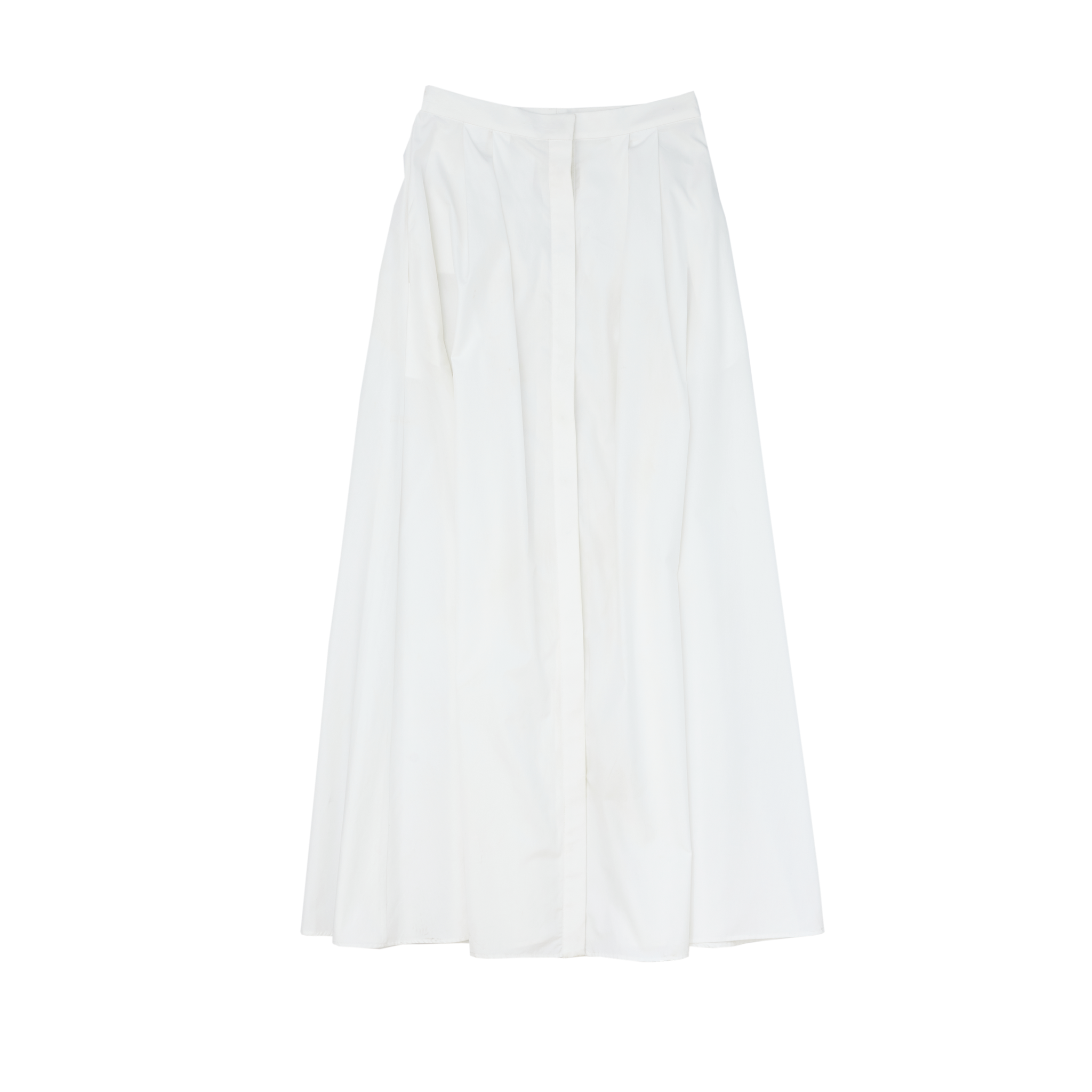 Kahlo Skirt - White Silk Cotton