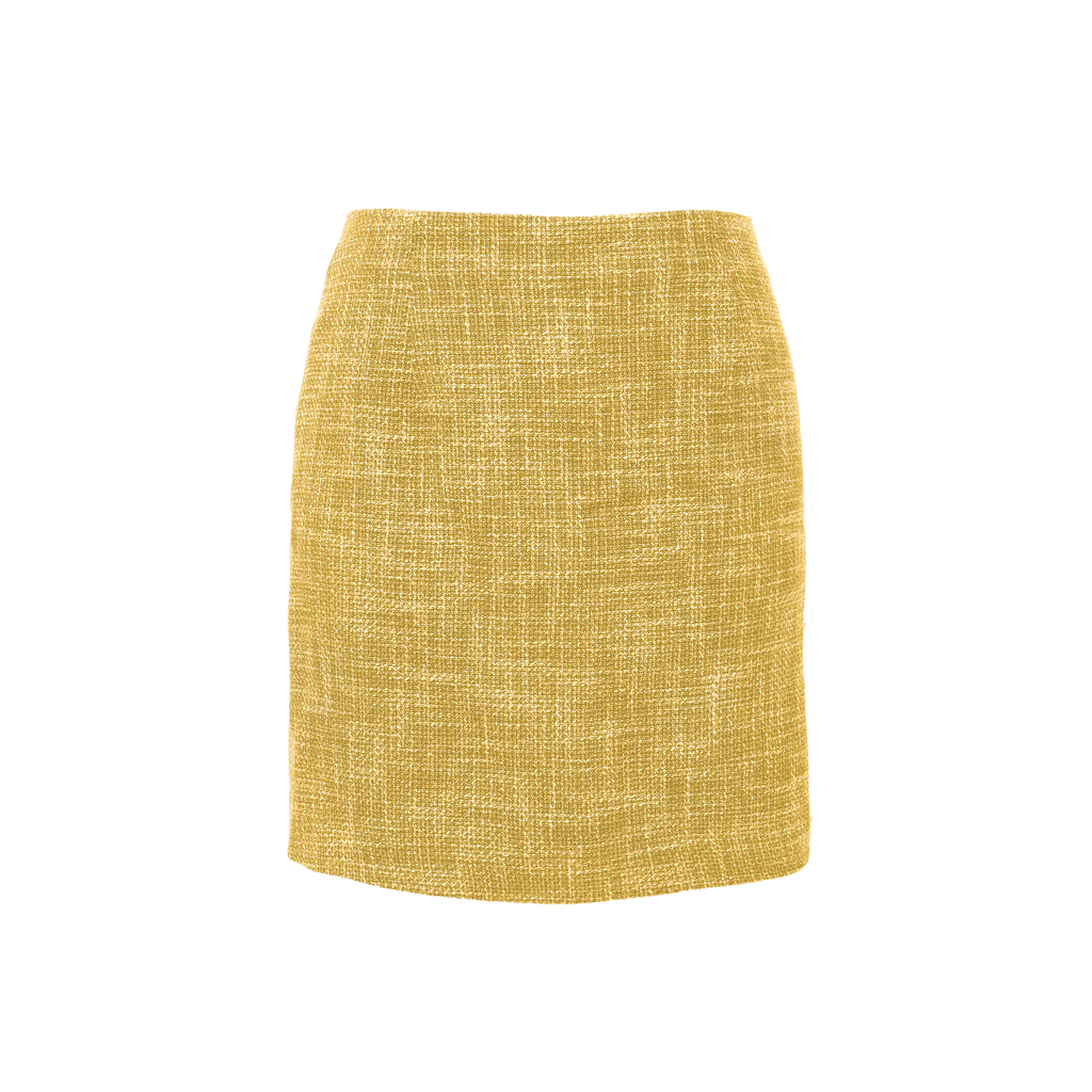 Yellow Boucle Celine Skirt